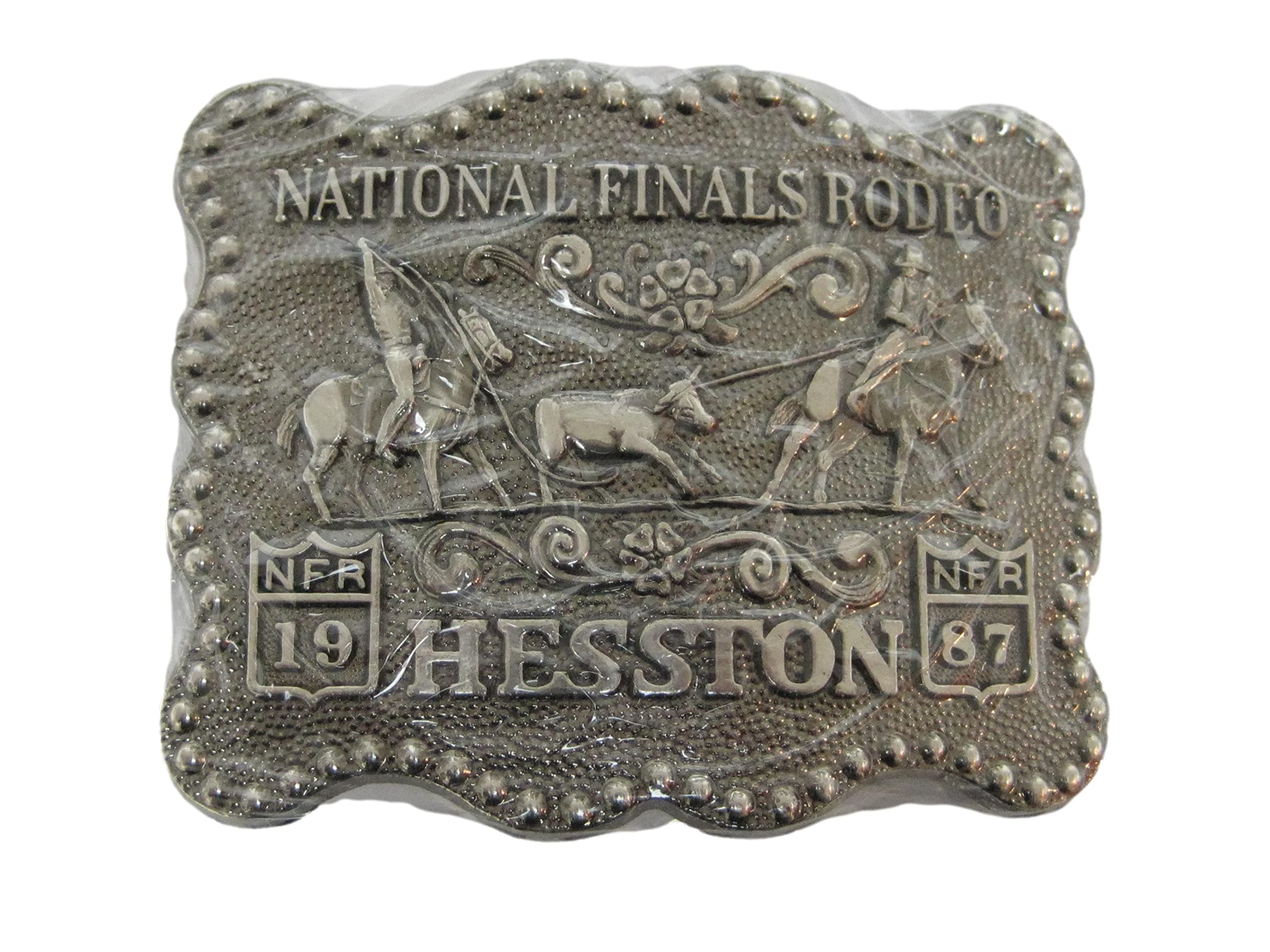 1987 Hesston/National Finals Rodeo Belt Buckle Team Roping