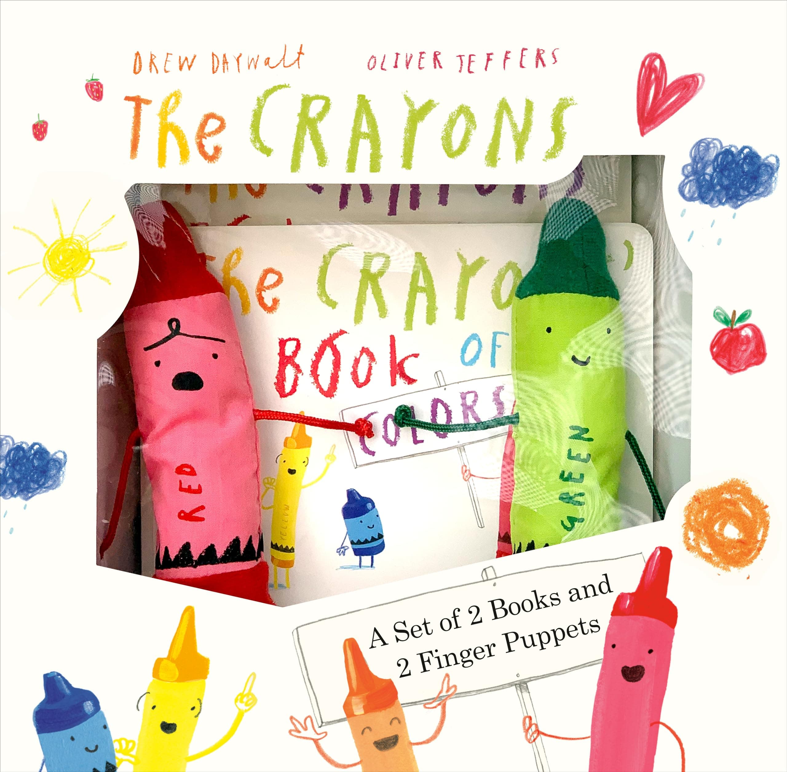 The Crayons: A Set of Books and Finger Puppets: A Set of 2 Books and 2 Finger Puppets Board book – 1 October 2018