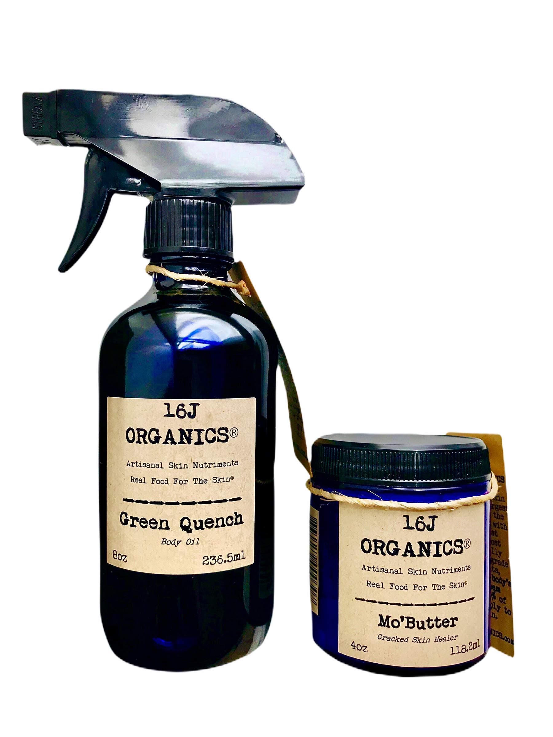 Body Oil & Body Butter - Gift Set - Organic 100% Natural - Spa Quality Skin Care Treatment That Feeds & Moisturizes Your Skin With All Food Grade Ingredients