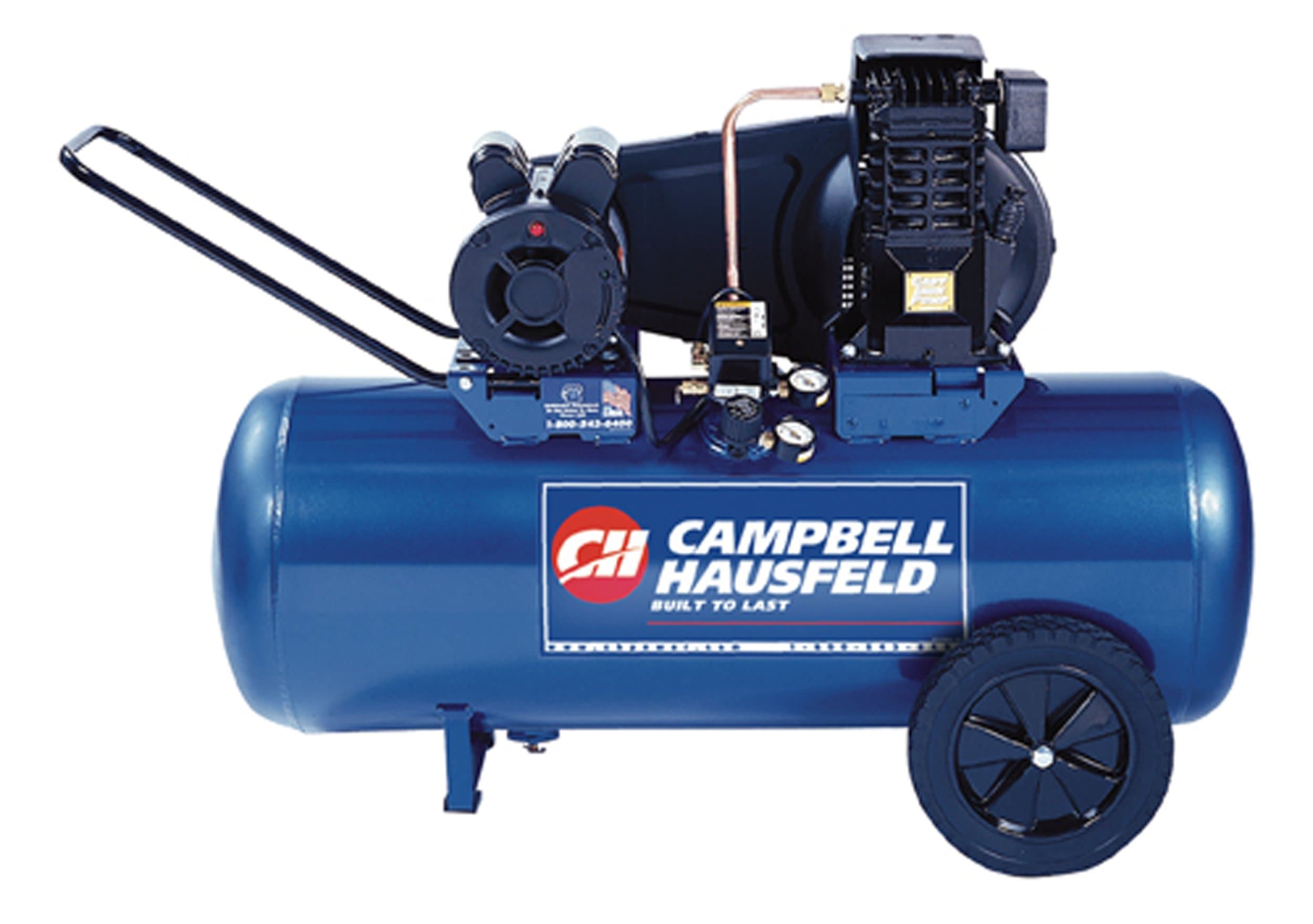 Campbell Hausfeld VT6233 26 Gallon ASME Oil-Lubricated 120V Horizontal Air Compressor