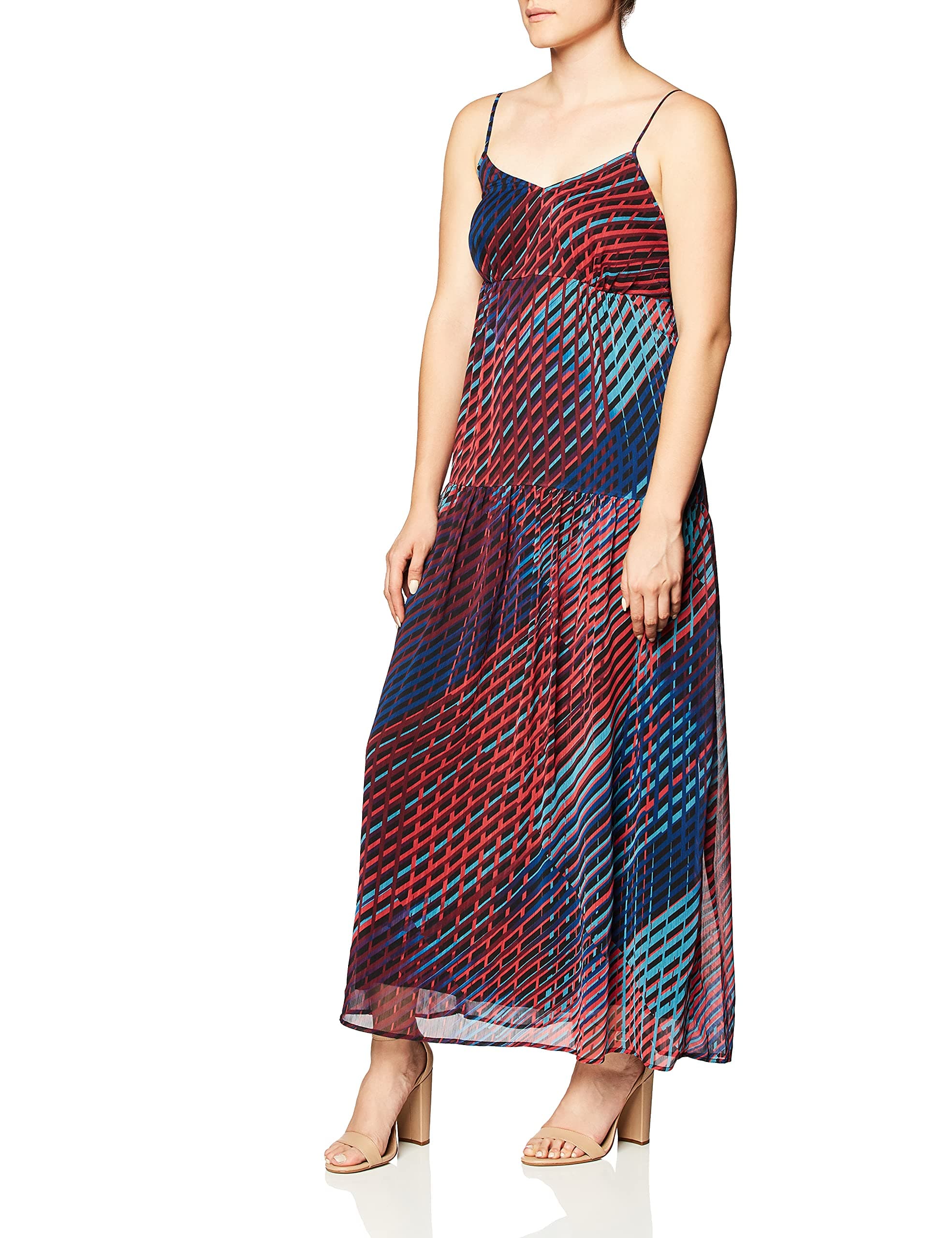 PARIS SUNDAY Women's Spaghetti Strap Maxi A-Line Dress