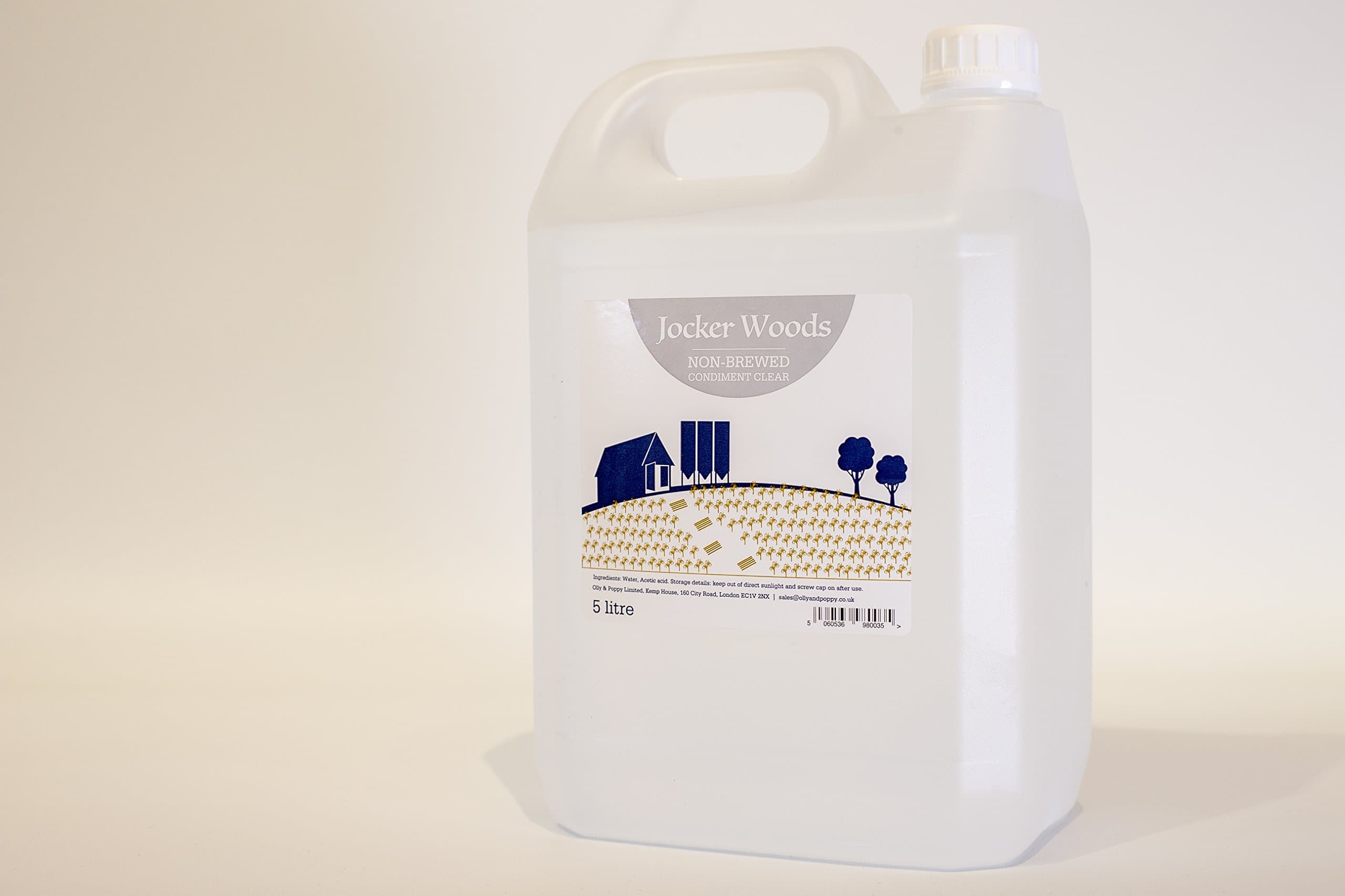 Jocker Woods 10 litres - White Vinegar for Cooking, Baking, Cleans Grime, Pickling, Marinating, Cleans Surfaces, Food Grade, Cleaning, Limescale Removal, Window Cleaning