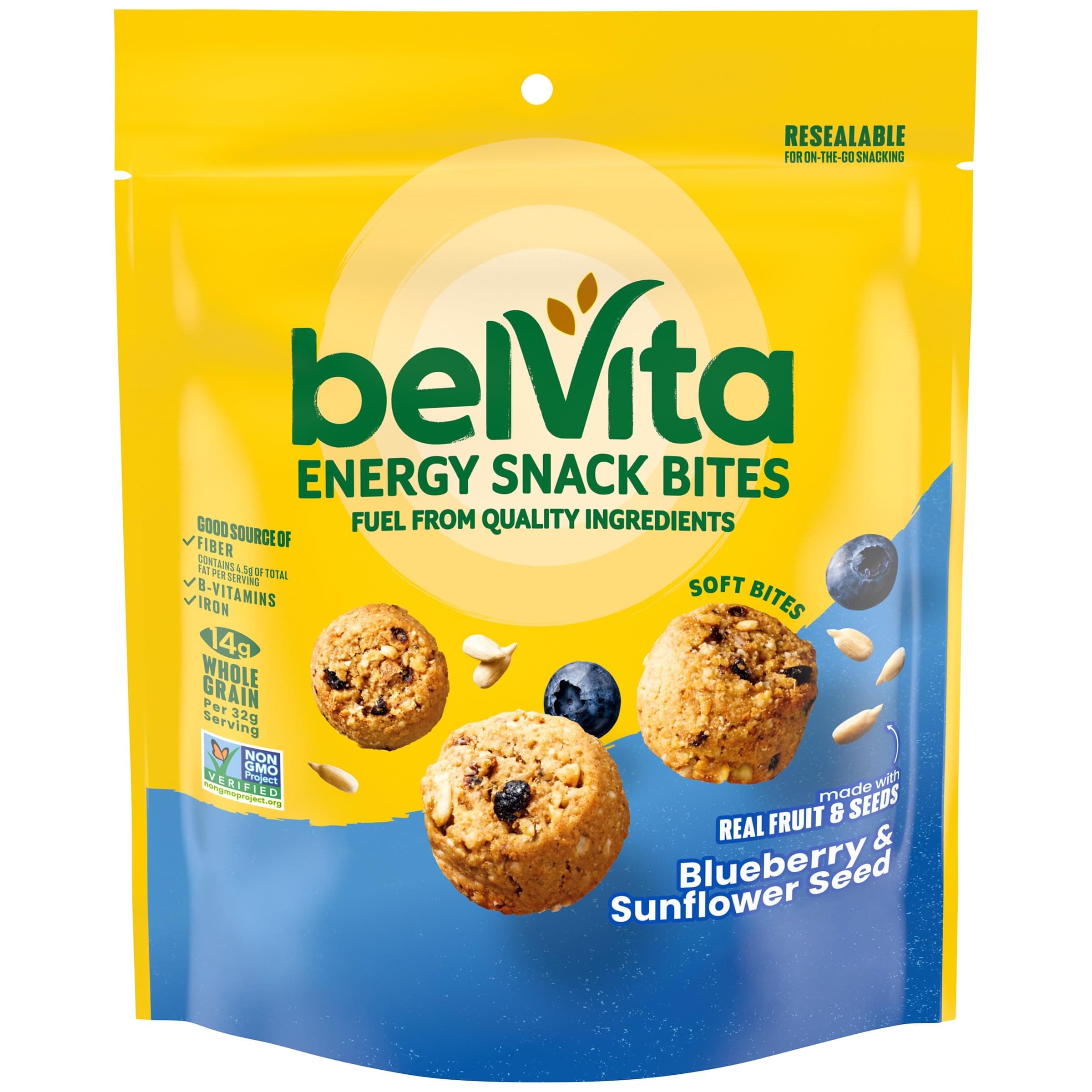 Energy Snack Bites, Blueberry and Sunflower Seed, 5 oz