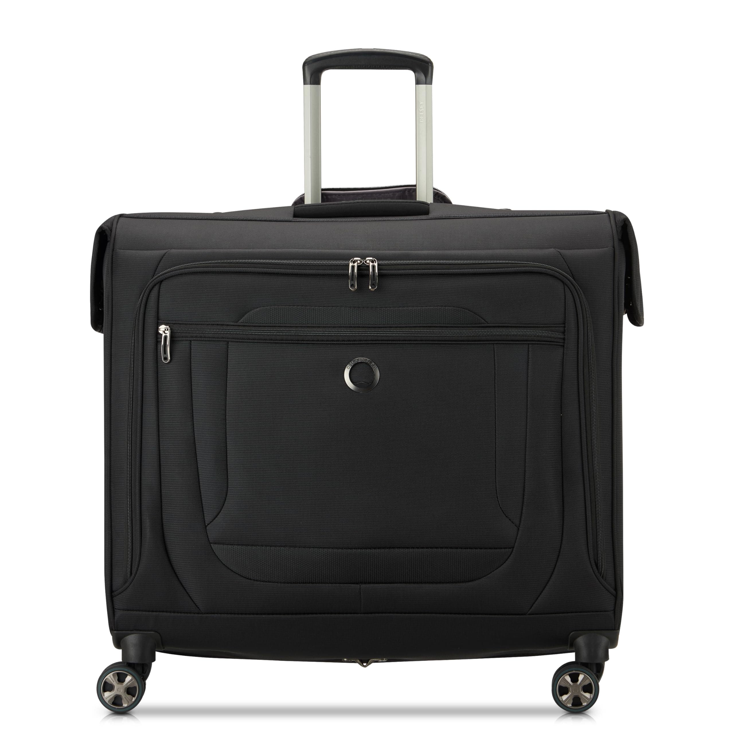 DELSEY Paris Luggage Helium DLX Garment Bag with Spinner Wheels, Black, 24 Inch