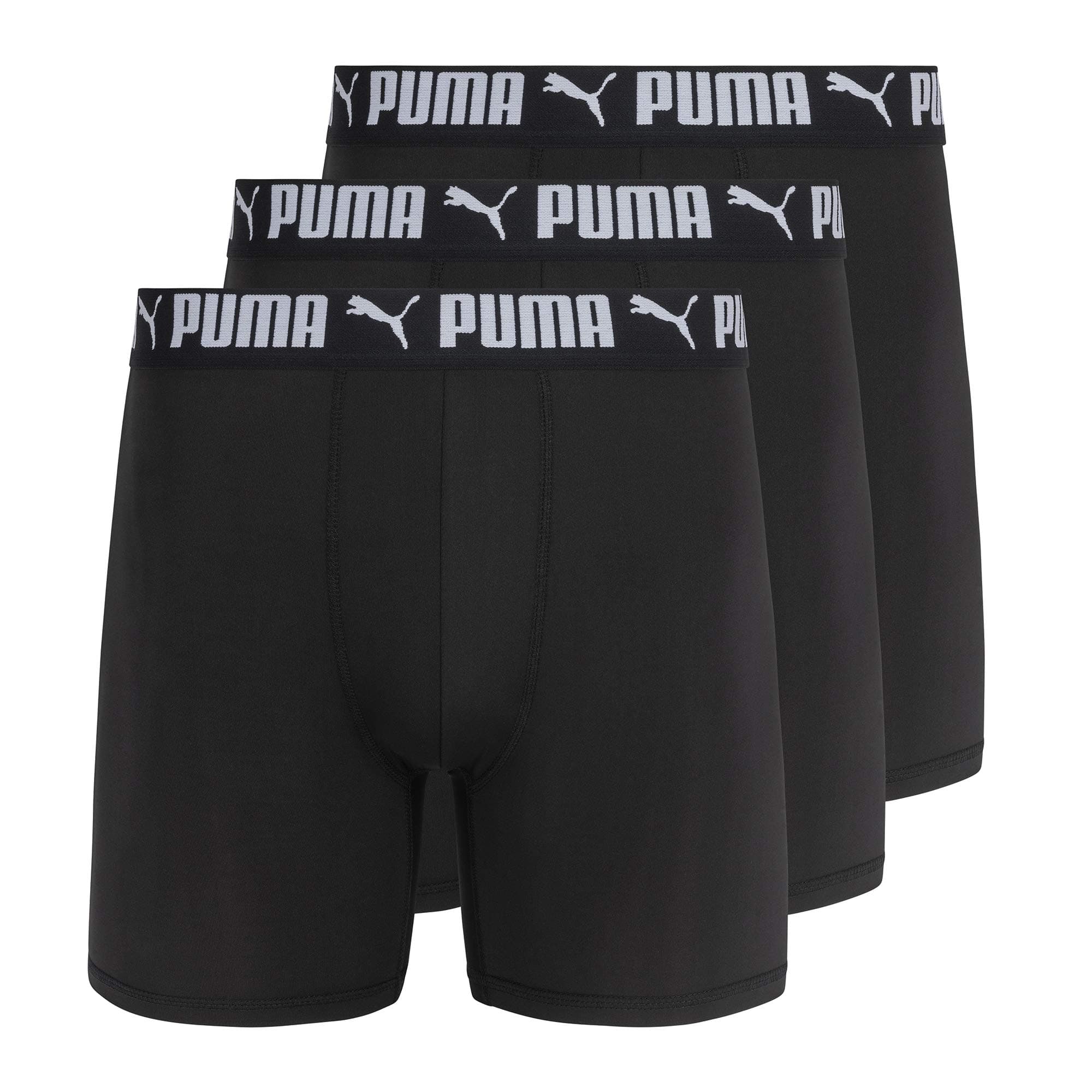 PUMA mens 3 Pack Athletic Fit Boxer Briefs Boxer Briefs