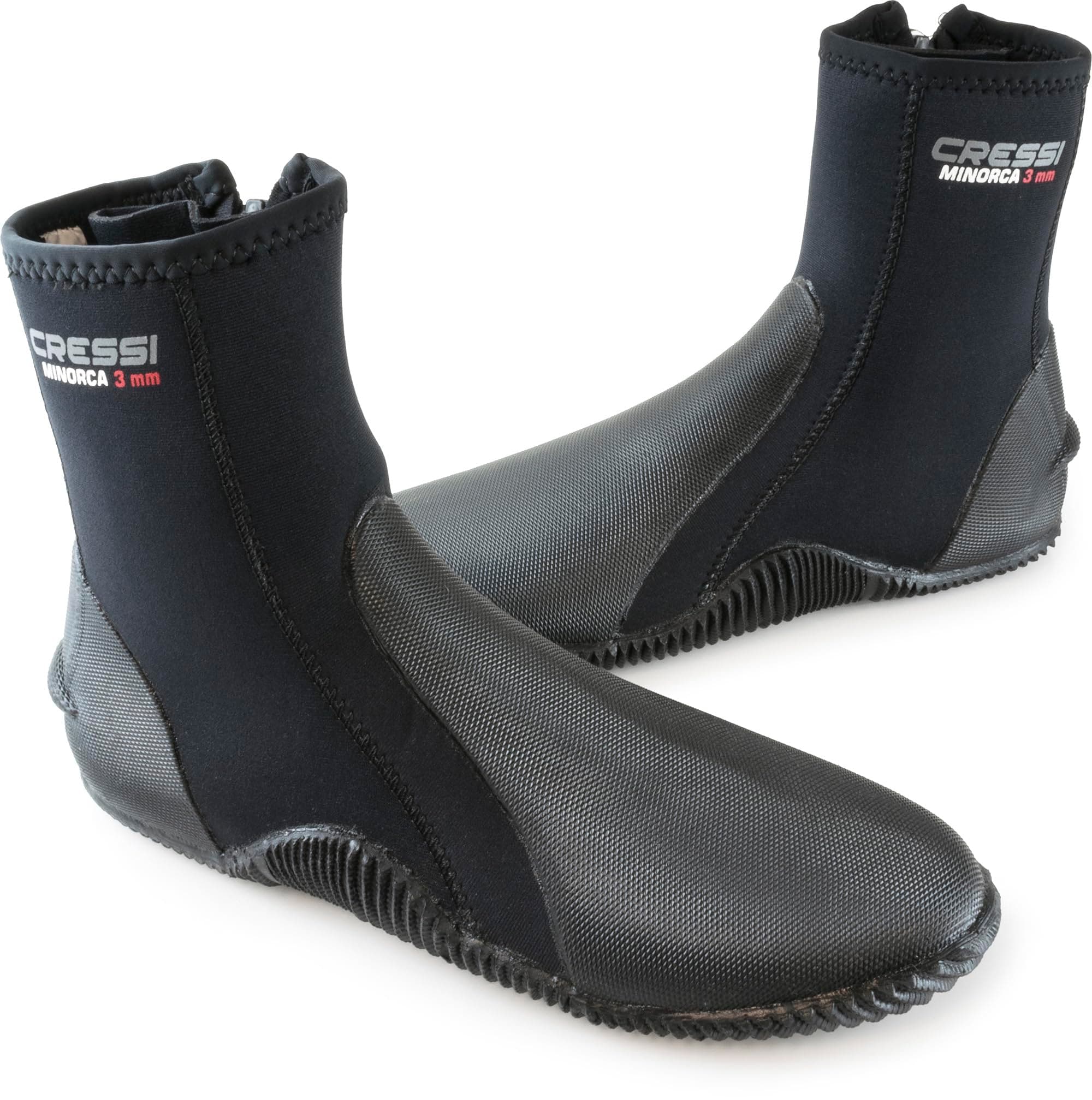 Cressi Neoprene Adult Anti-Slip Sole Boots - for Water Sports: Scuba Diving, Snorkeling, Diving, Rafting, Windsurfing
