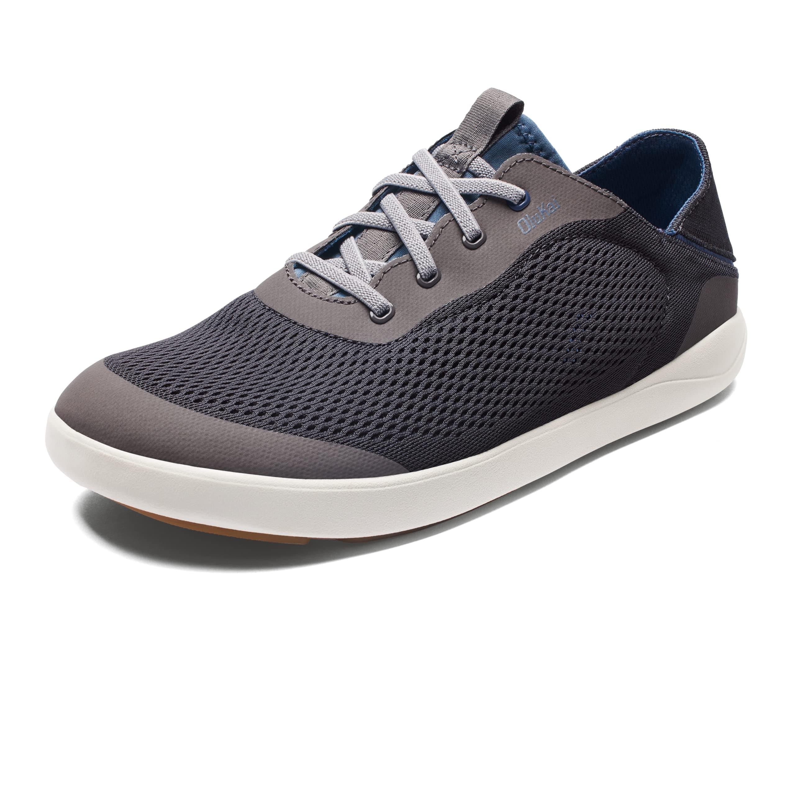 Moku Pae Men's Boat Shoes, No Tie Laces & Stretch Construction, Lightweight & Breathable Mesh, Comfort Fit & Wet Grip Rubber Soles, Pavement/Vintage Blue, 10 UK