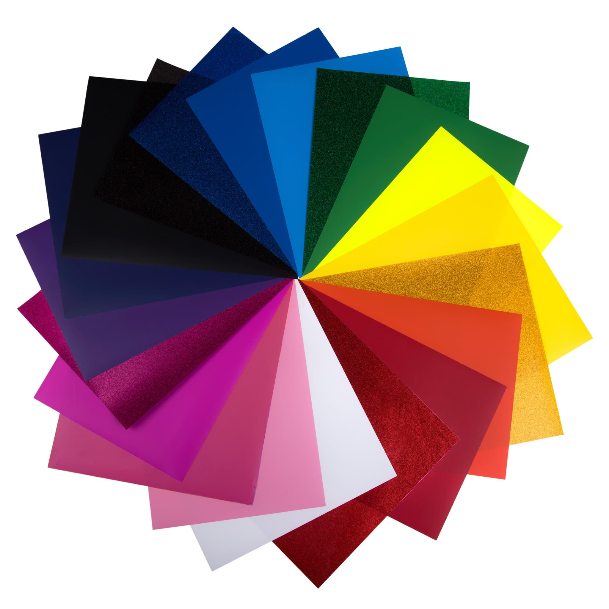 Heat Transfer Vinyl Sheets by Elephant Press - Vinyl Sheet Sheet Set With 20 Colors!