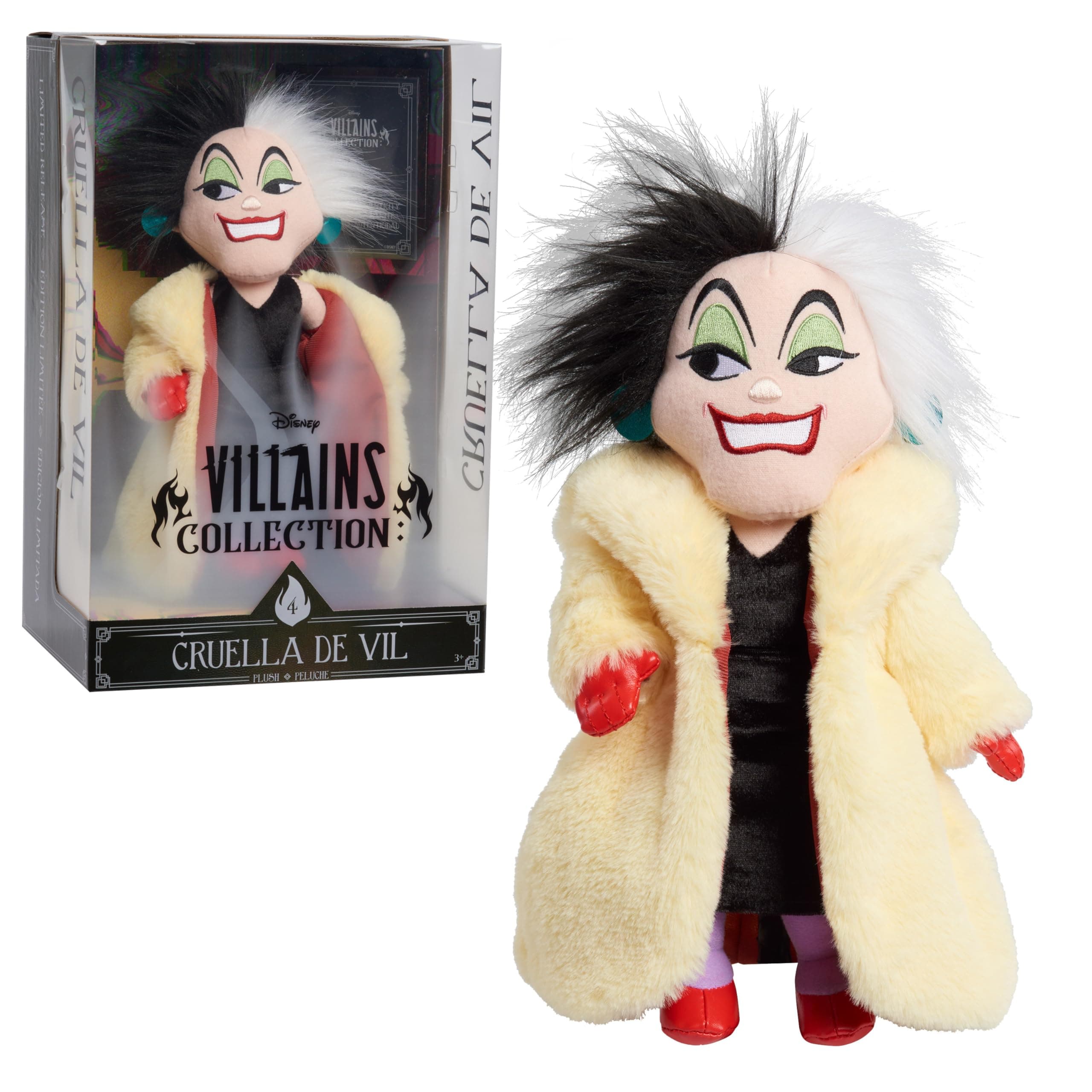 Just Play Disney Villains - Cruella de Vile, Kids Toys for Ages 3 Up