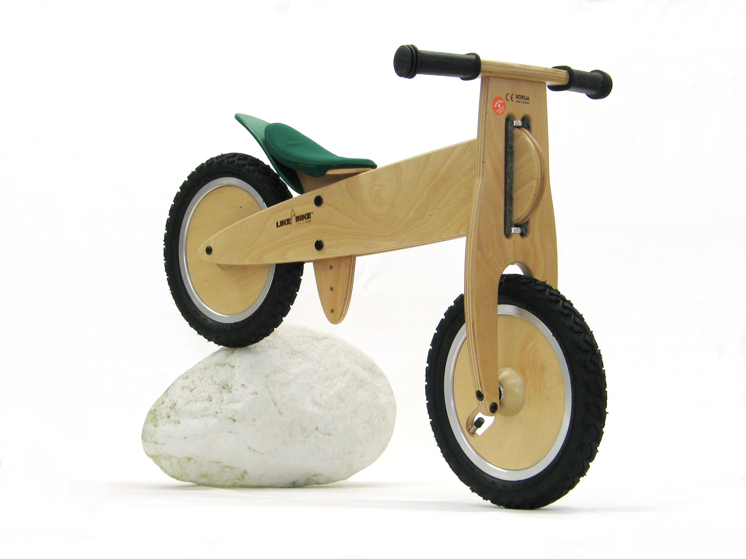 Children's balance bike LIKEaBIKE saddle forest green Kokua Like a Bike