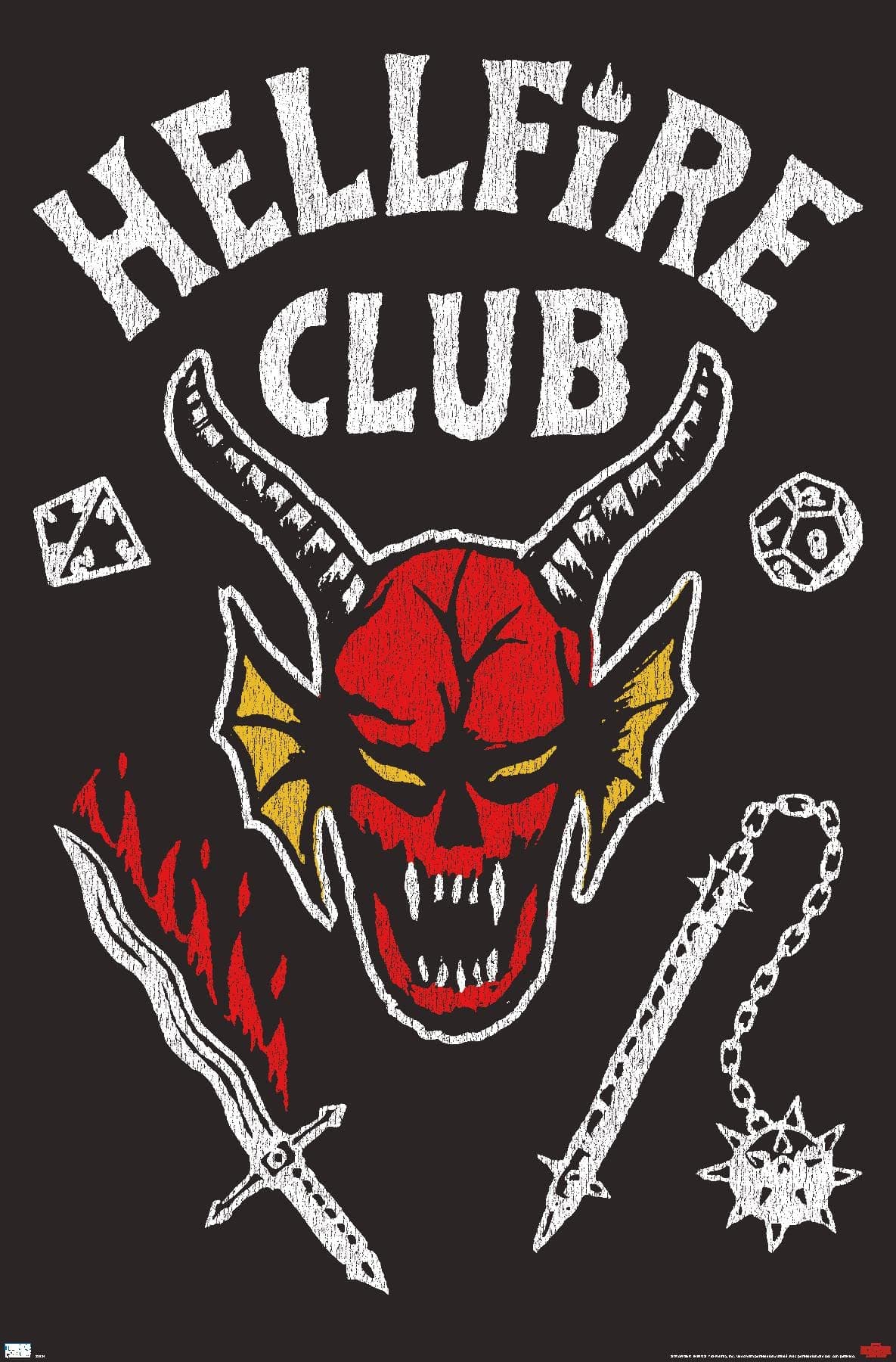 Trends International Netflix Stranger Things: Season 4 - Hellfire Club Wall Poster, 22.375" x 34", Unframed Version