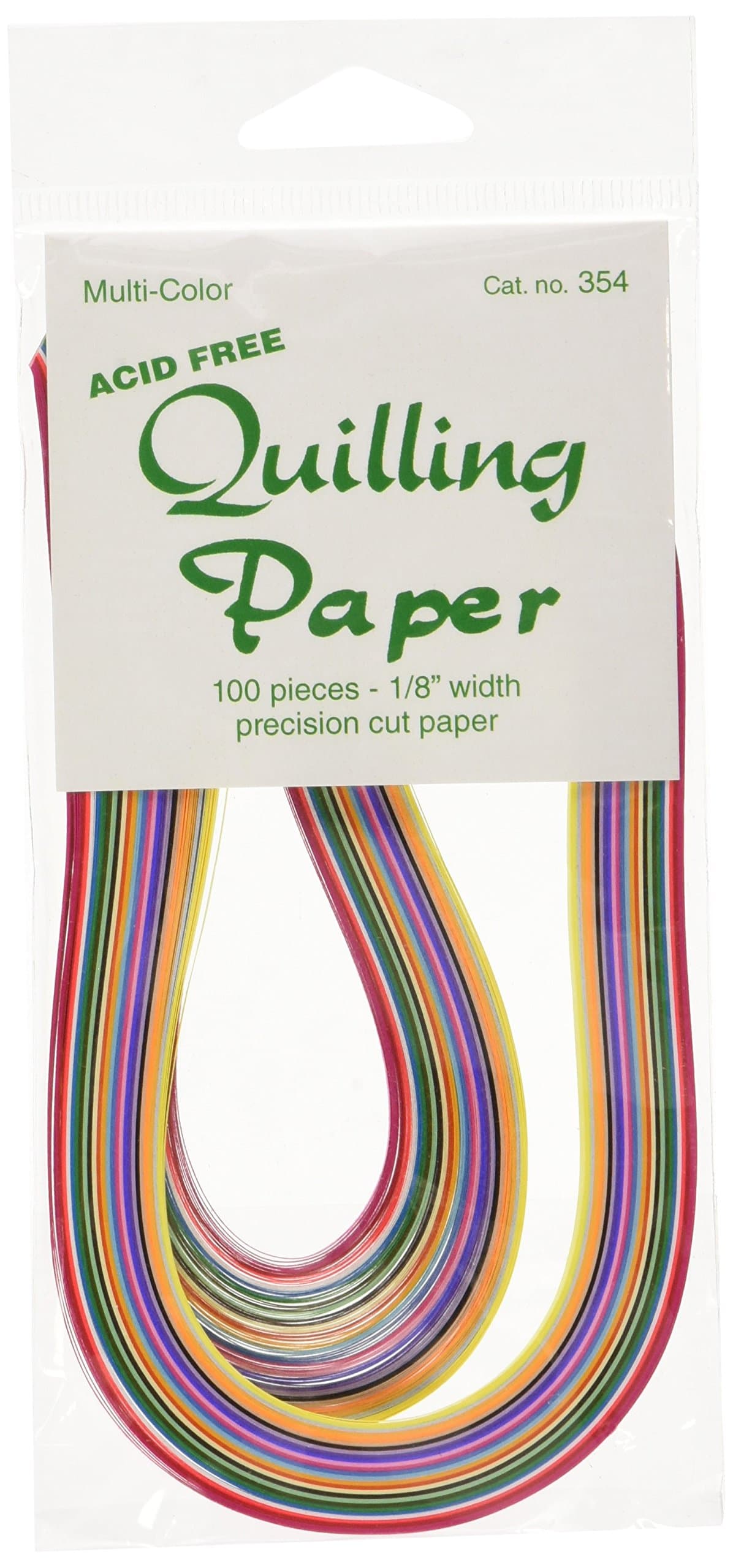 Quilling Paper 1/8-Inch 100-Pack, 25 Colors