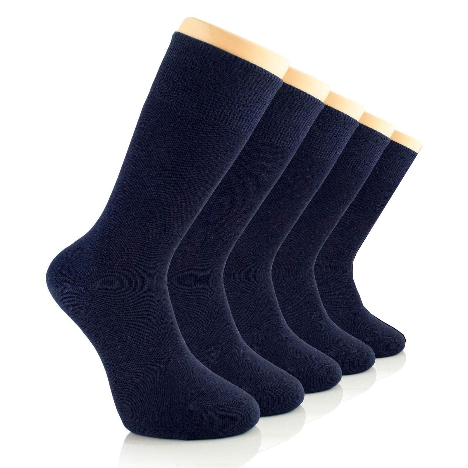 LAETAN Mens Socks, European Bamboo Dress Socks, Crew Size