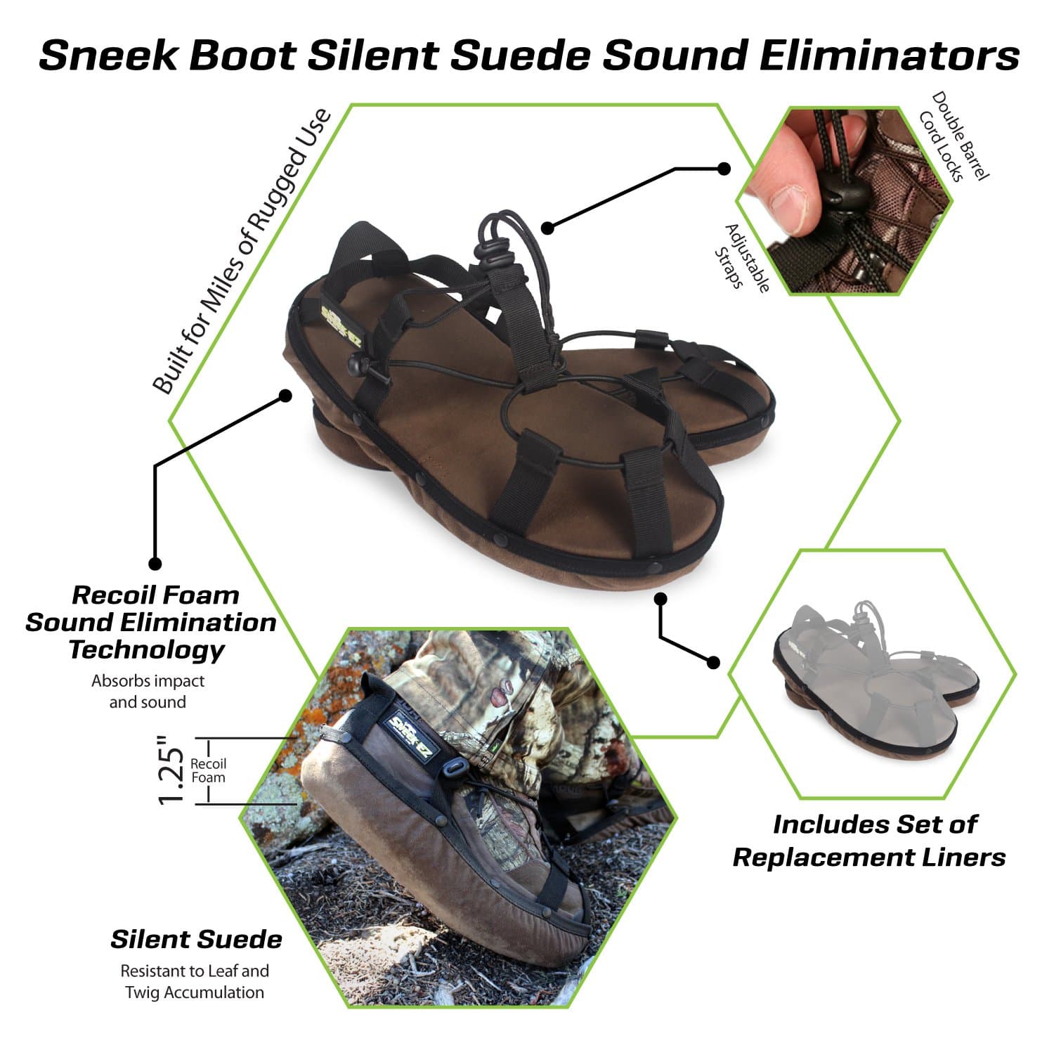 Silent Suede Sneek Boots Large (fits Men's 8.5-10)