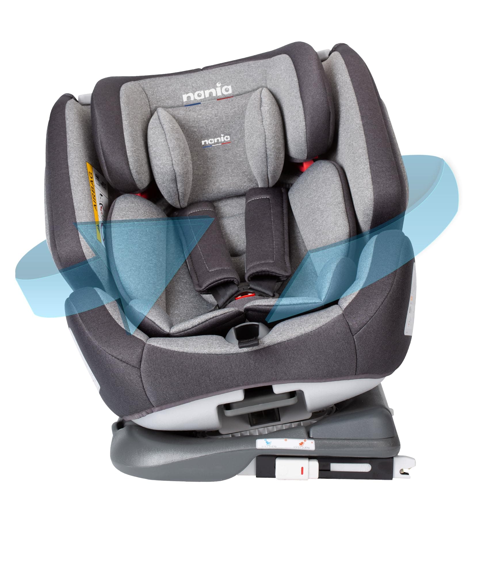 ONE360° ISOFIX/GREY MELANGE GROUP 0+/1/2/3 (0-36KG)