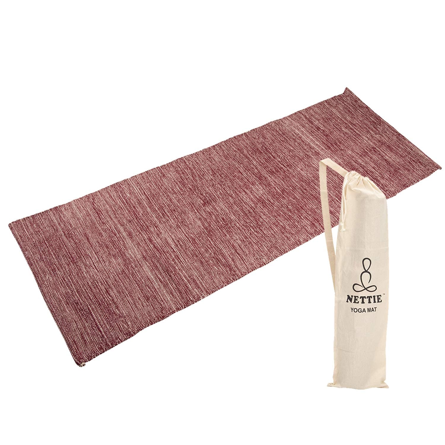 - Handloom Cotton Anti-Skid Yoga Mat - Regal Series
