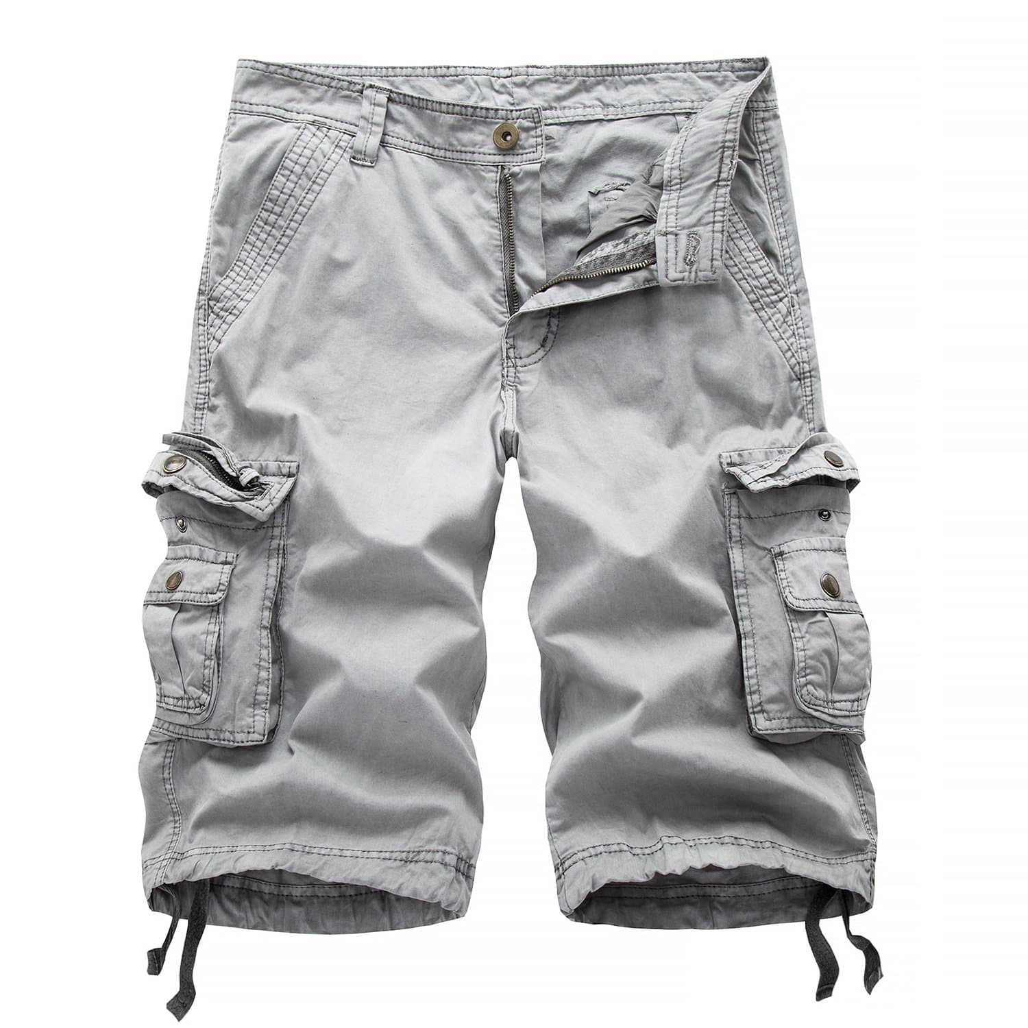 CalskyMens Casual Cargo Shorts Walking Shorts Combat Shorts Cotton Solid
