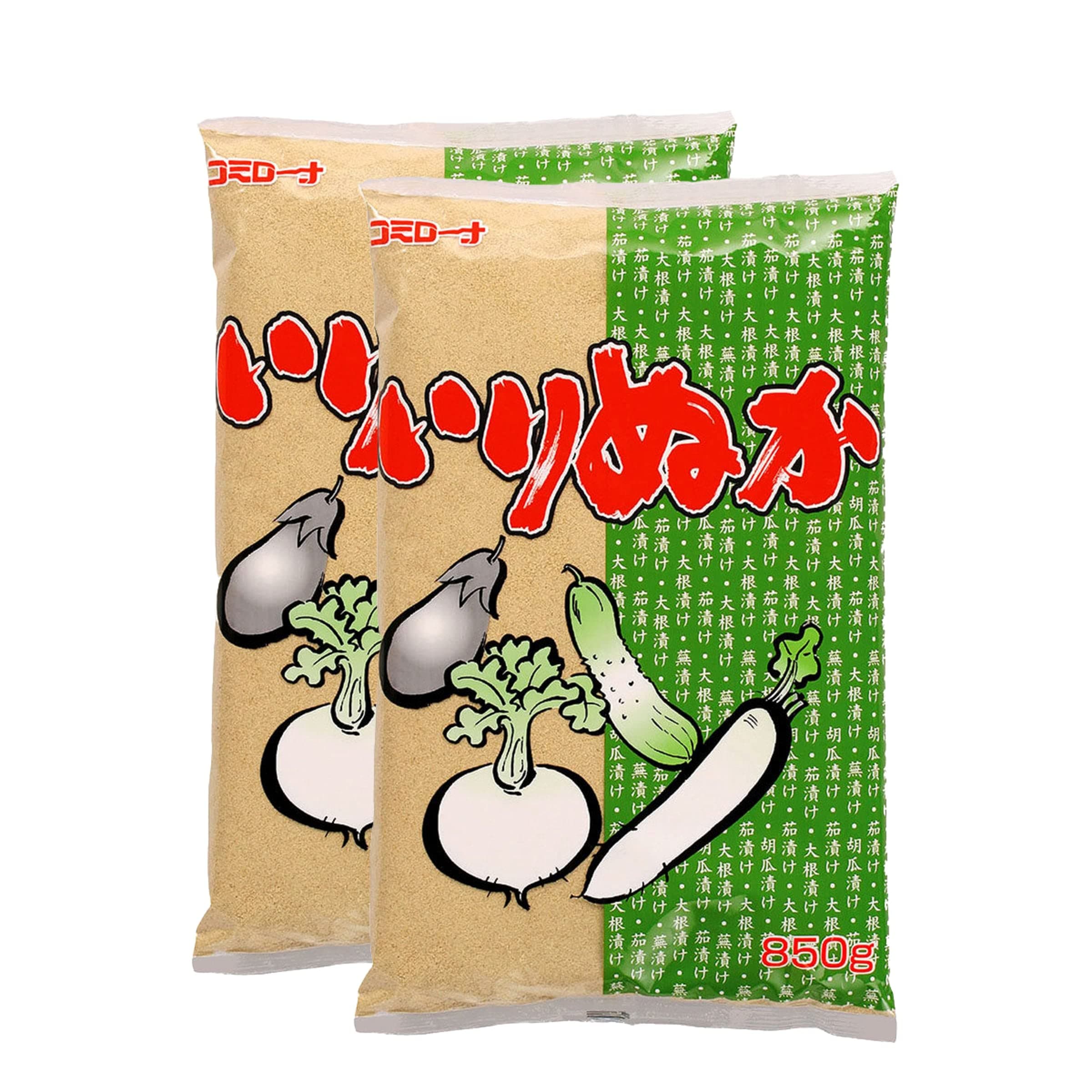 Koshei Foods Roasted Rice Bran 60 oz. (2 pk of 30 oz.) Fermentation Starter, All Natural, Made in Japan