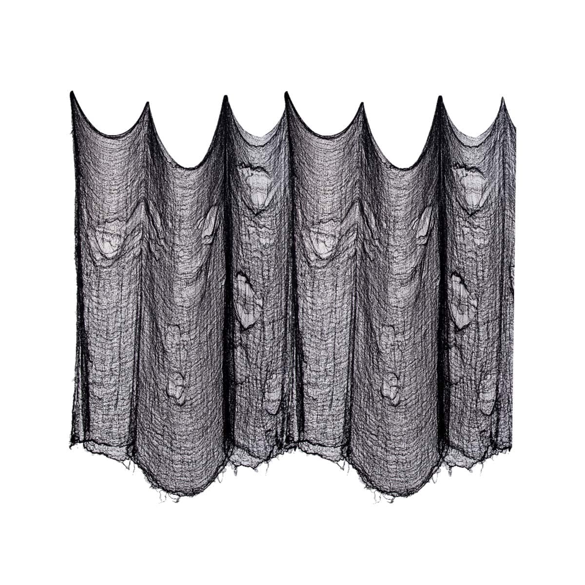 79 x 394 Inch Halloween Creepy Cloth Decoration Halloween Party Decorations for Haunted House, Patio, Garden, Indoor Wall Windows（Black）