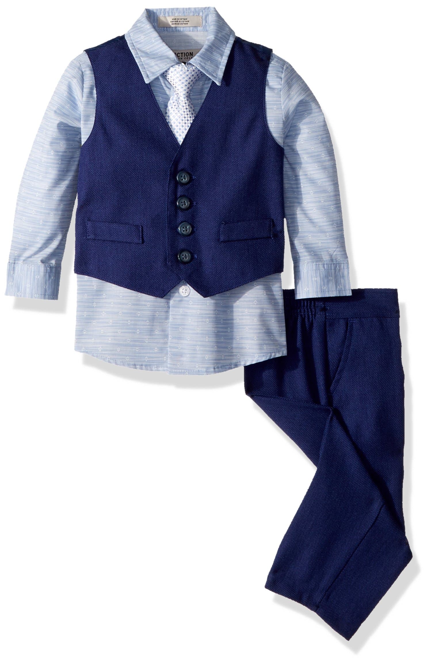 Kenneth Cole Baby Boys 4-Piece Formal Vest Set