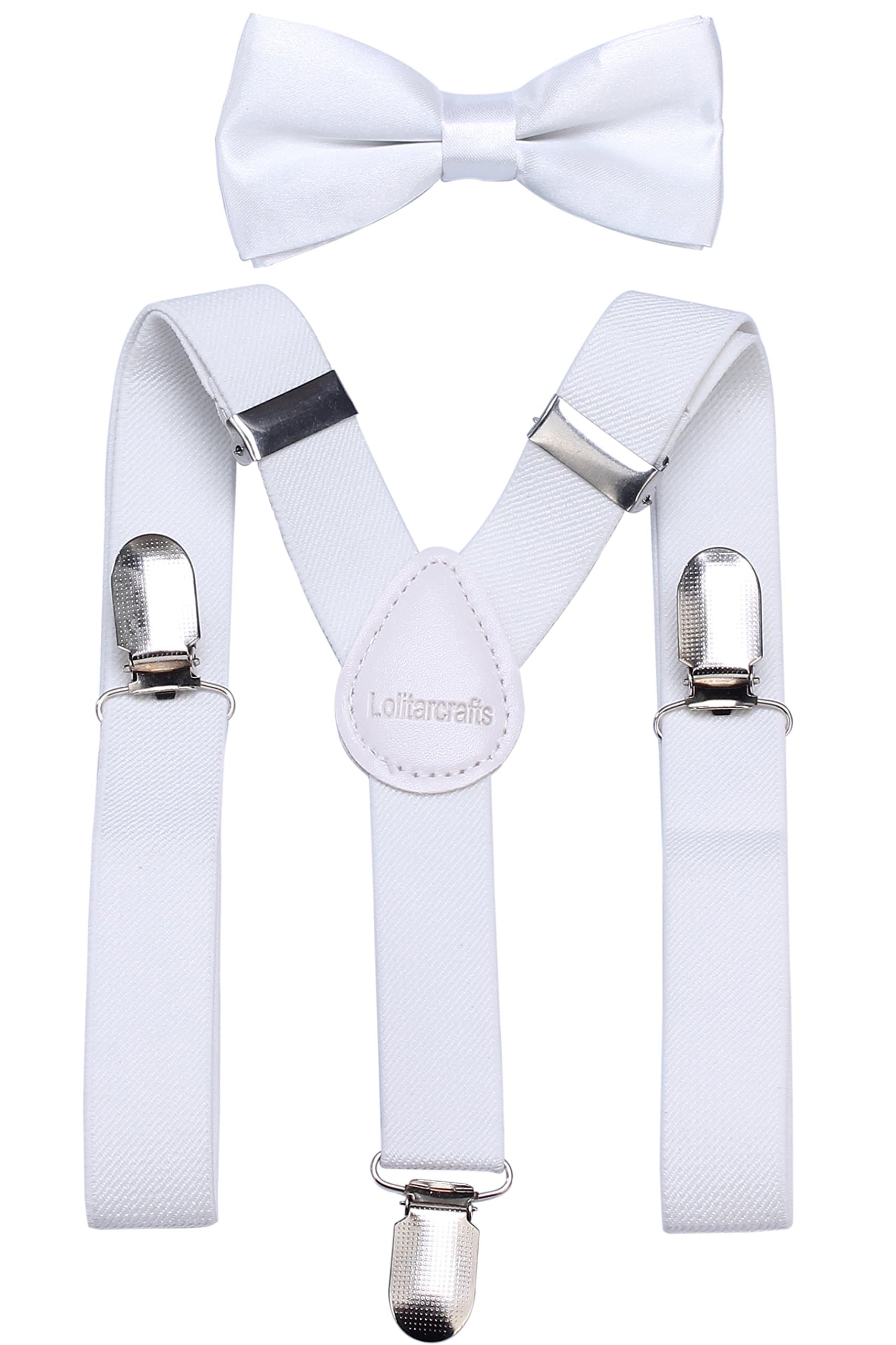 Baby Kids Boy Girl Elastic Suspender Bow Tie Set