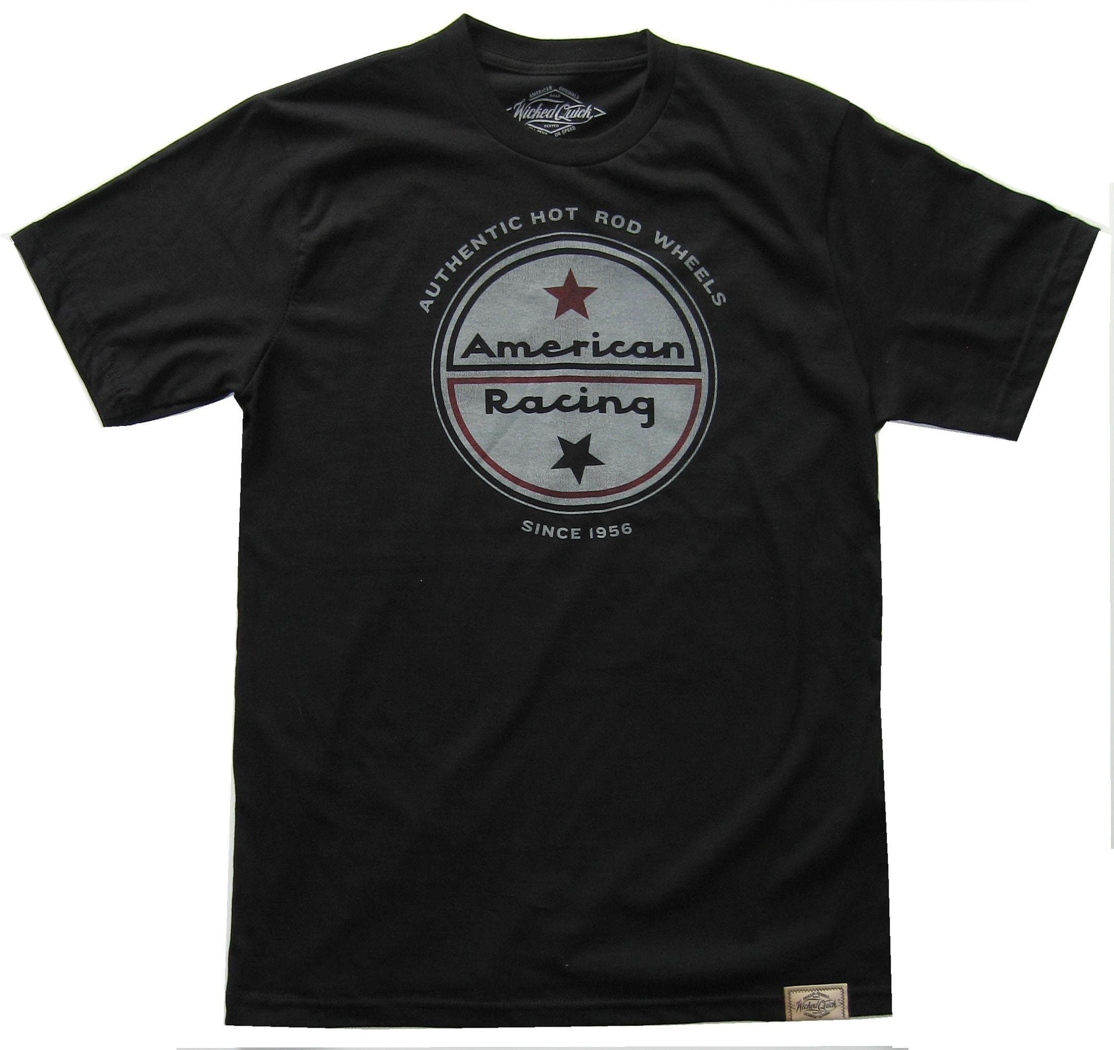 Wicked Quick American Racing Logo Tee Shirt (Color Black, Size M)