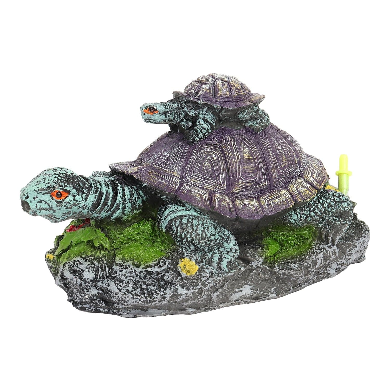 Resin Aquarium Decorative Ornaments For Fish Tank Decoration(Turtle),10 cm