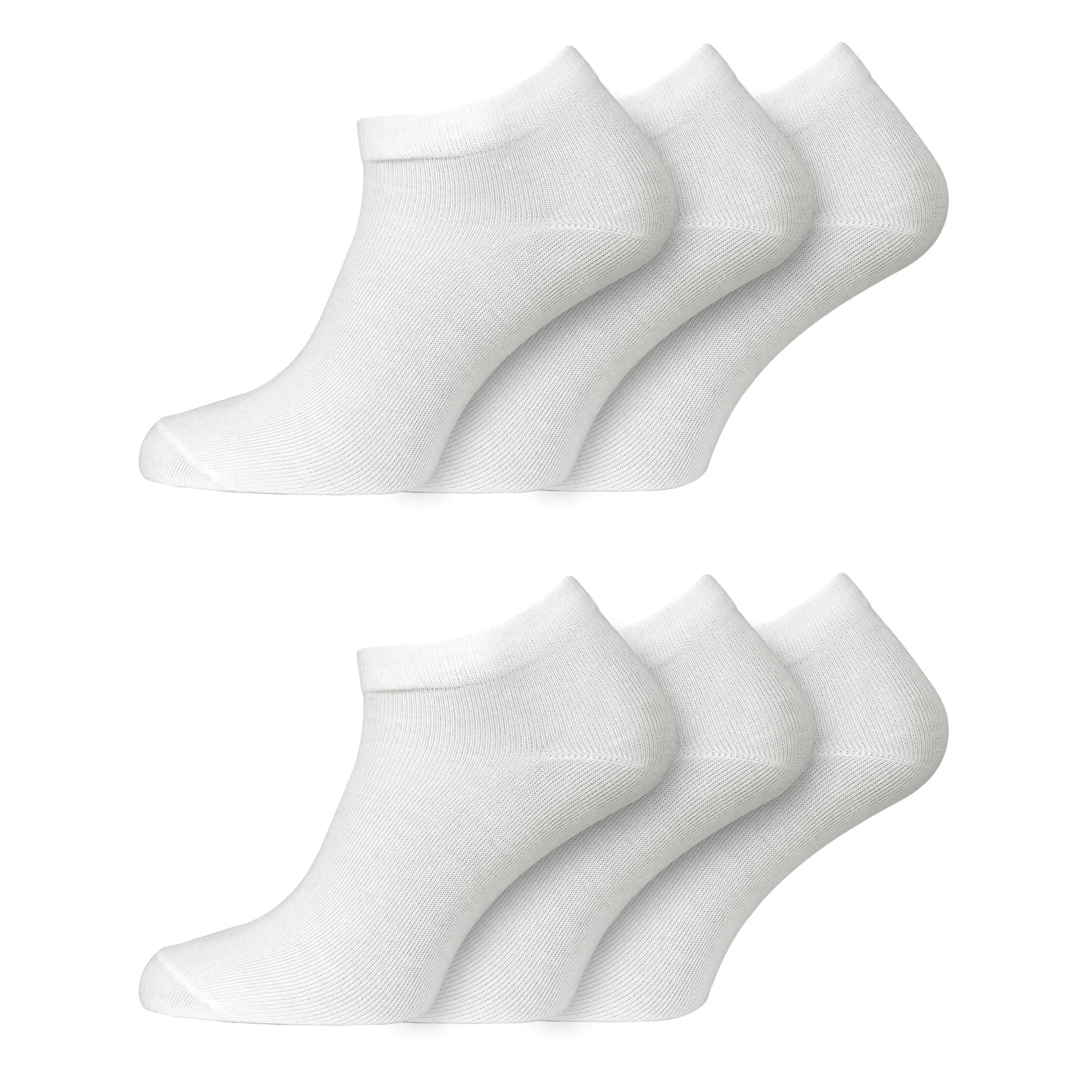 Socksmad6 Pairs - Trainer Cotton Sports Ankle Socks for Men Women Breathable Durable Athletic Socks Running Socks - UK Size 6-11