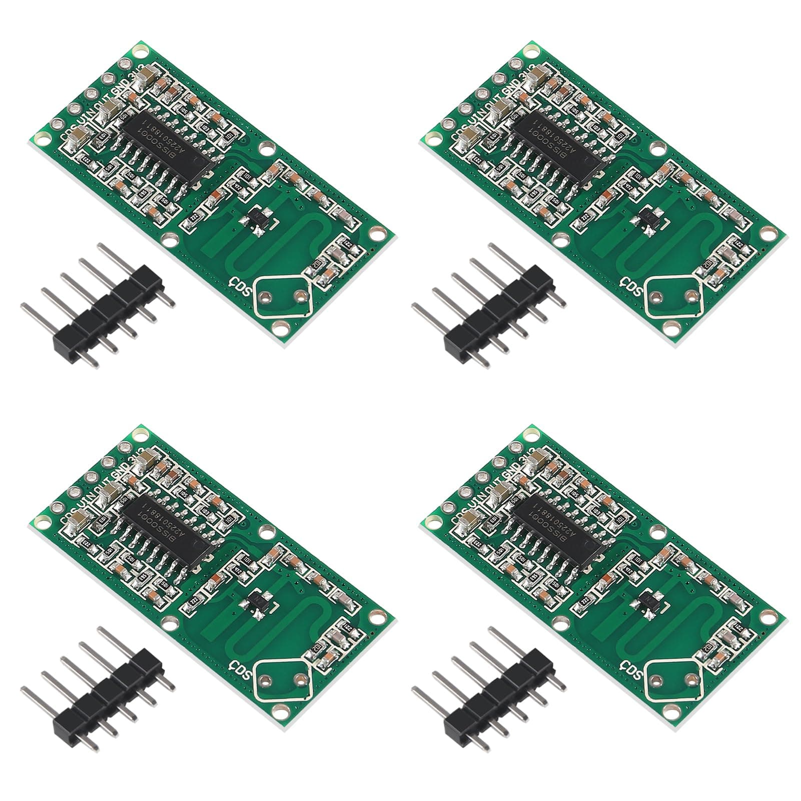 4pcs RCWL-0516 Motion Detection Sensor, Microwave Radar Sensor, Switch Module, for Arduino, for Human Rat Cat Detector, Detection Distance 5-7m