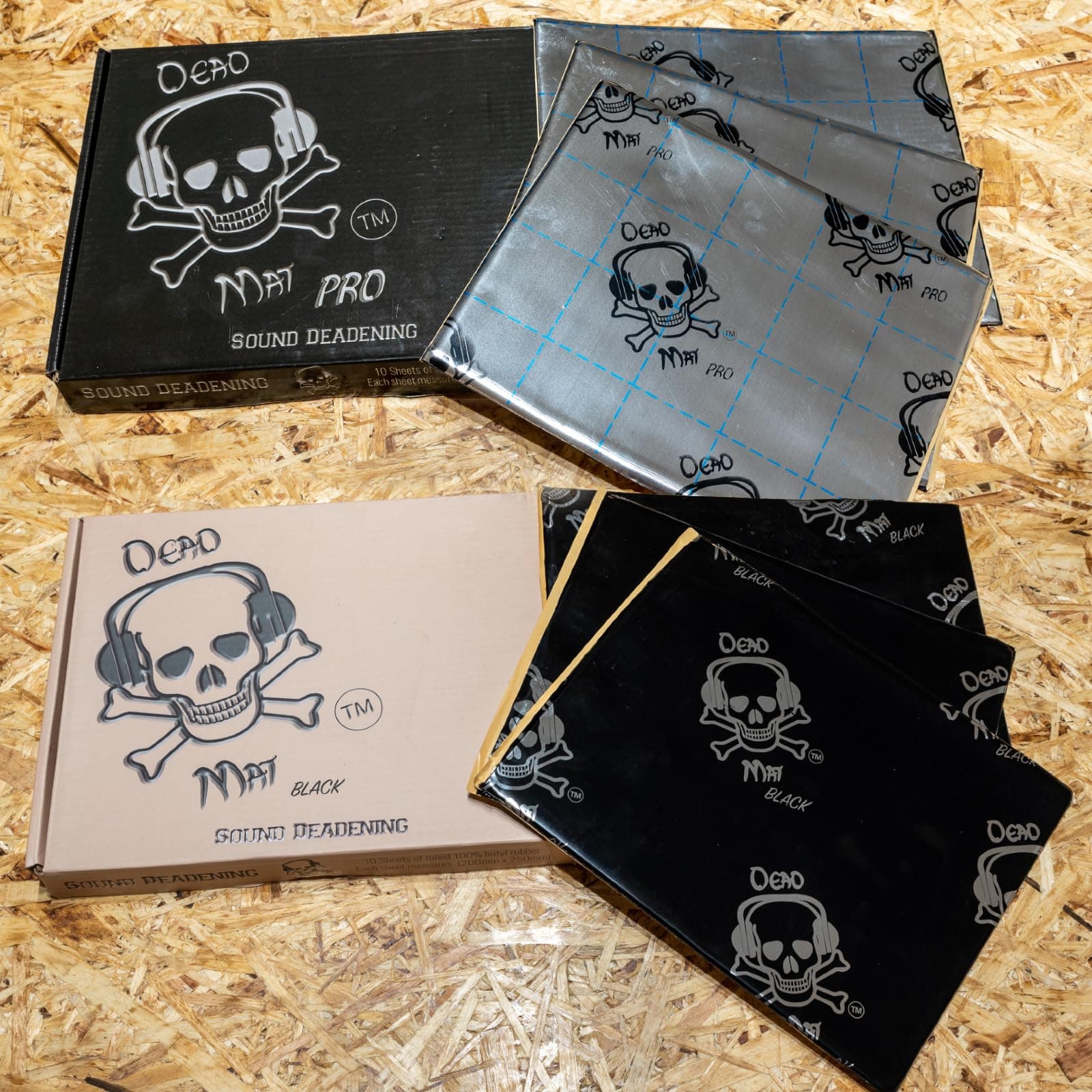 Vandalised- デッドマット - 防音/デッドニングブチル&ホイルシート - 車/キャンピングカー/バン/キャラバン - マルチオプション(Pro 2.2mm、20枚)