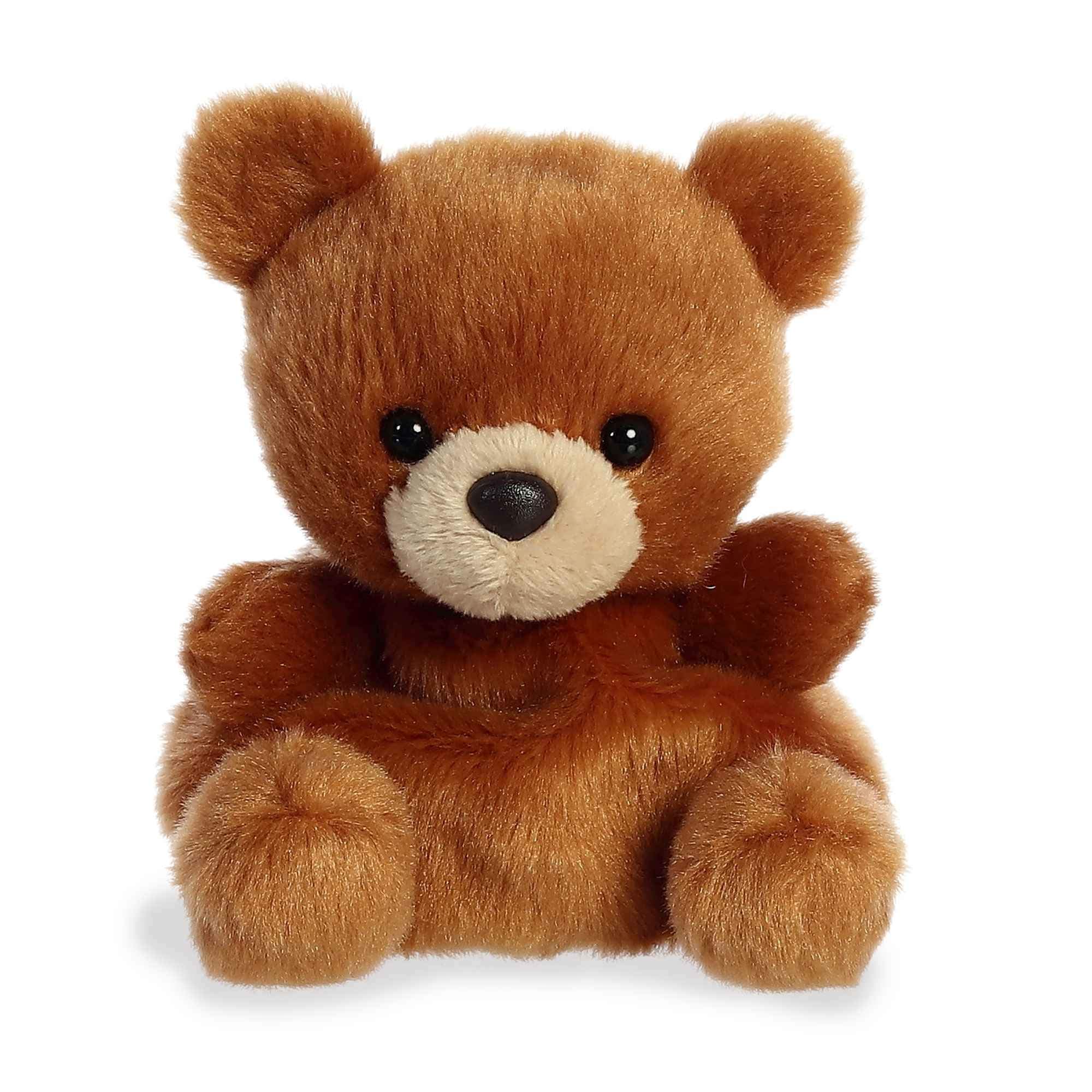 Aurora® Adorable Palm Pals™ Artie Bear™ Stuffed Animal - Pocket-Sized Play - Collectable Fun - Brown 5 Inches