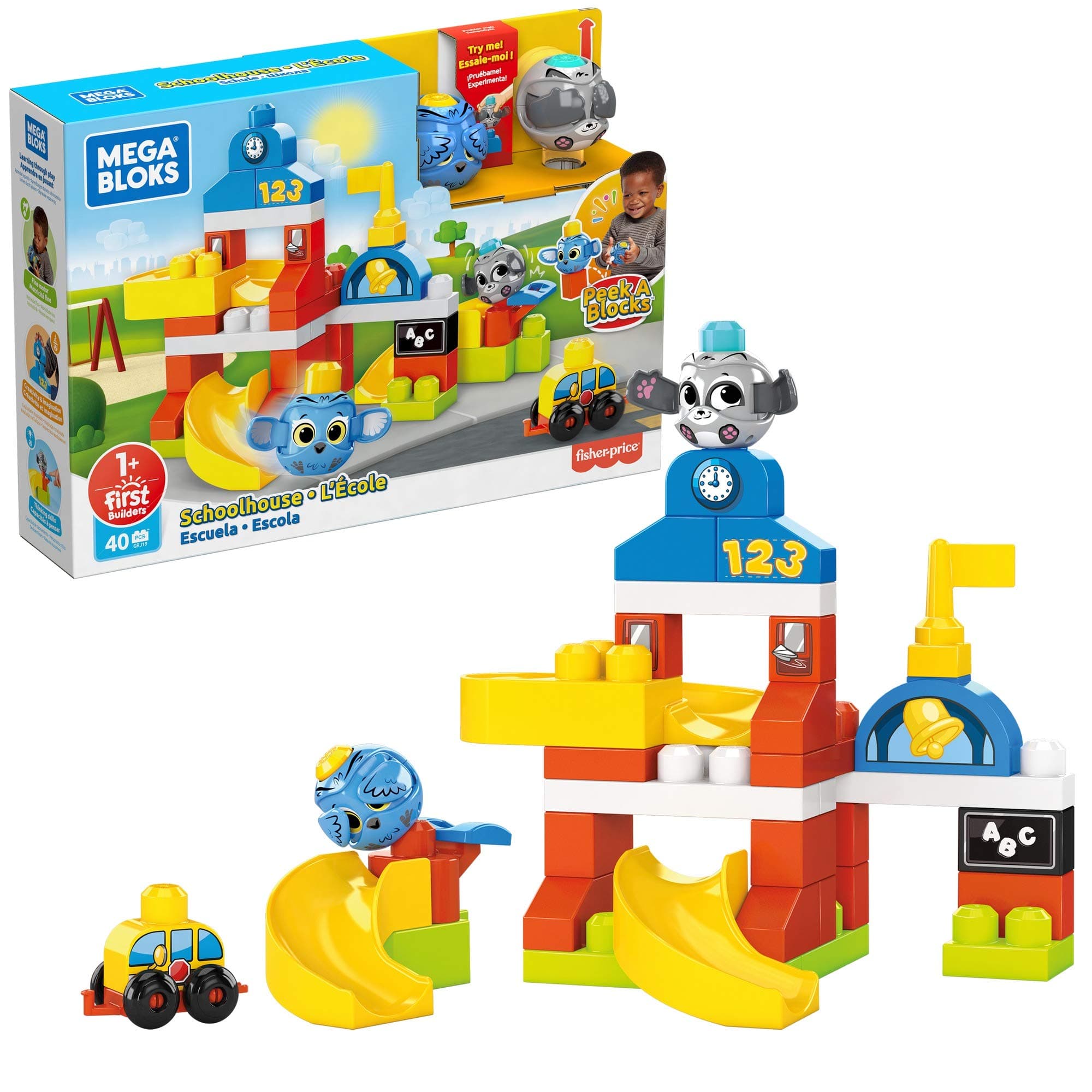 Mega Bloks Peek A Blocks Schoolhouse