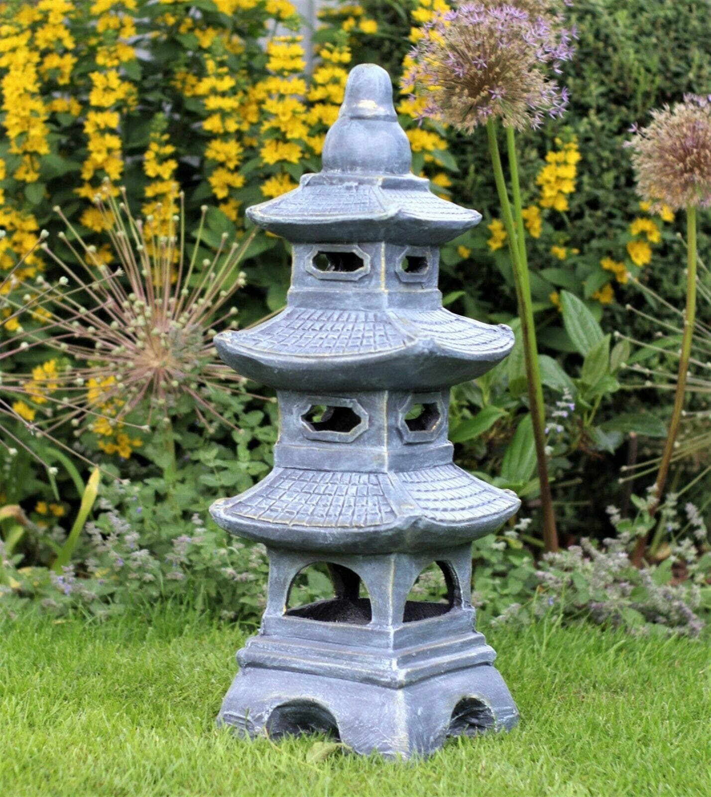 HH Home Hut Garden Ornament Lantern Pagoda Chinese Japanese Zen Lantern decor large 65 cm