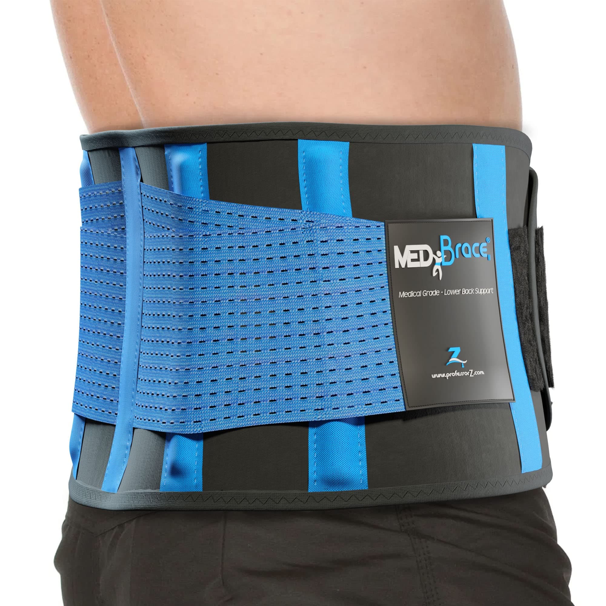 Back Brace Support Belt for Lower Lumbar Pain Relief for Men and Women - Medical Grade Orthopedic Waist Compression for Sciatica Nerve, Scoliosis, Disc or Lifting at Work