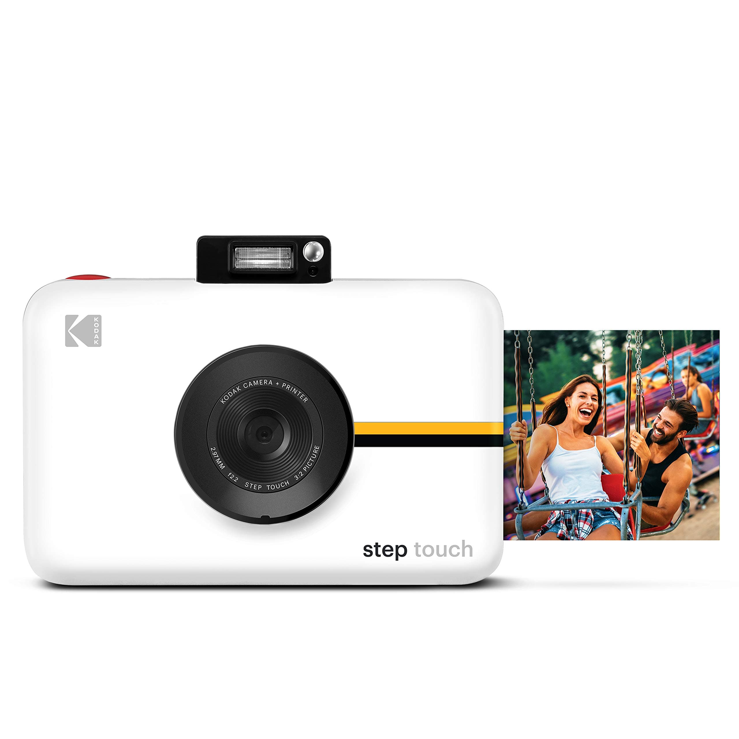 - Step Touch | 13MP Digital Camera & Instant Printer with 3.5 LCD Touchscreen Display, 1080p HD Video - Editing Suite, Bluetooth & Zink Zero Ink Technology | White