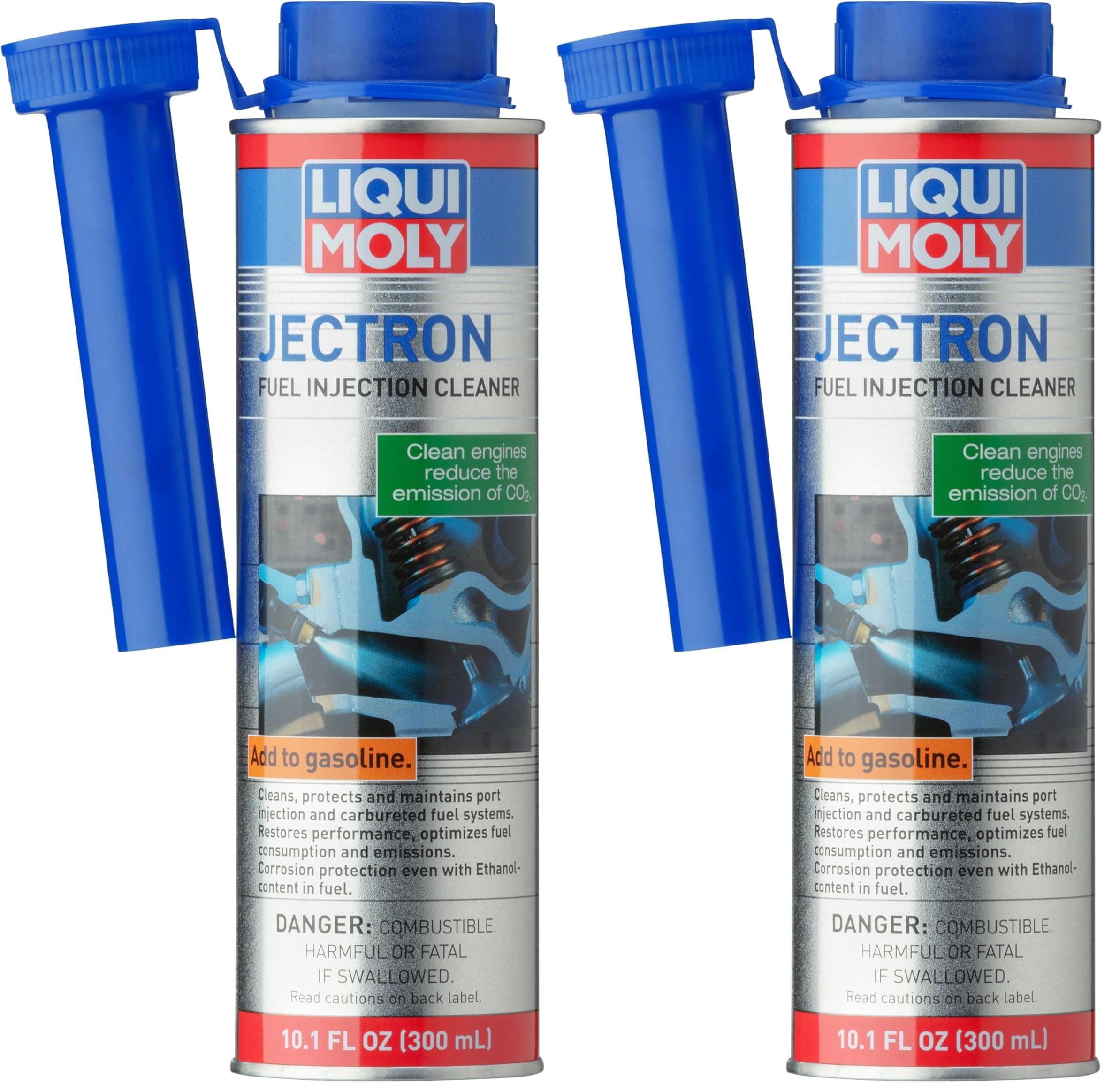 Liqui Moly 2007 Jectron Gasoline Fuel Injection Cleaner 300 ml, Blue (Pack of 2)