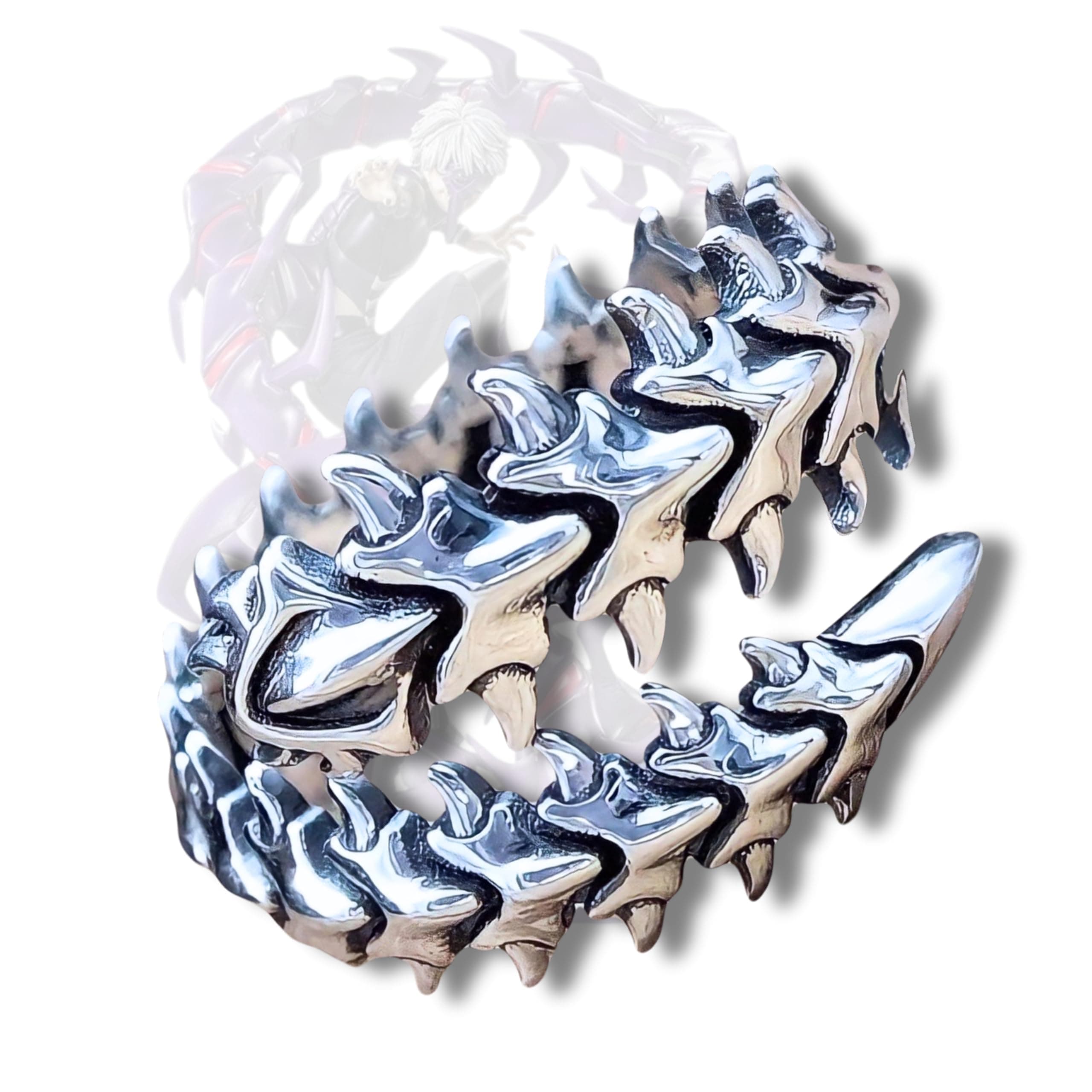 Tokyo Ghoul Jewelry Collection | Anime Punk Gothic Accessories | Kaneki Ken Pendant, Rings, Chains | Cyberpunk Cosplay | Smile ZXC Style