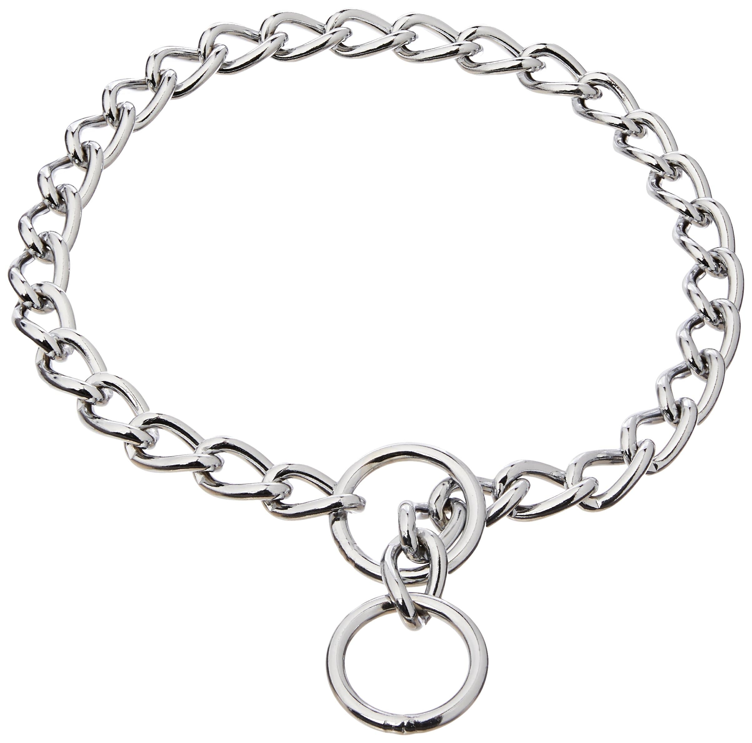 Coastal Pet Titan Chain Training Dog Collar - Durable Metal Choke Collar for Dog Training - Argon-Welded, Chrome Chain - 4 mm x 22"