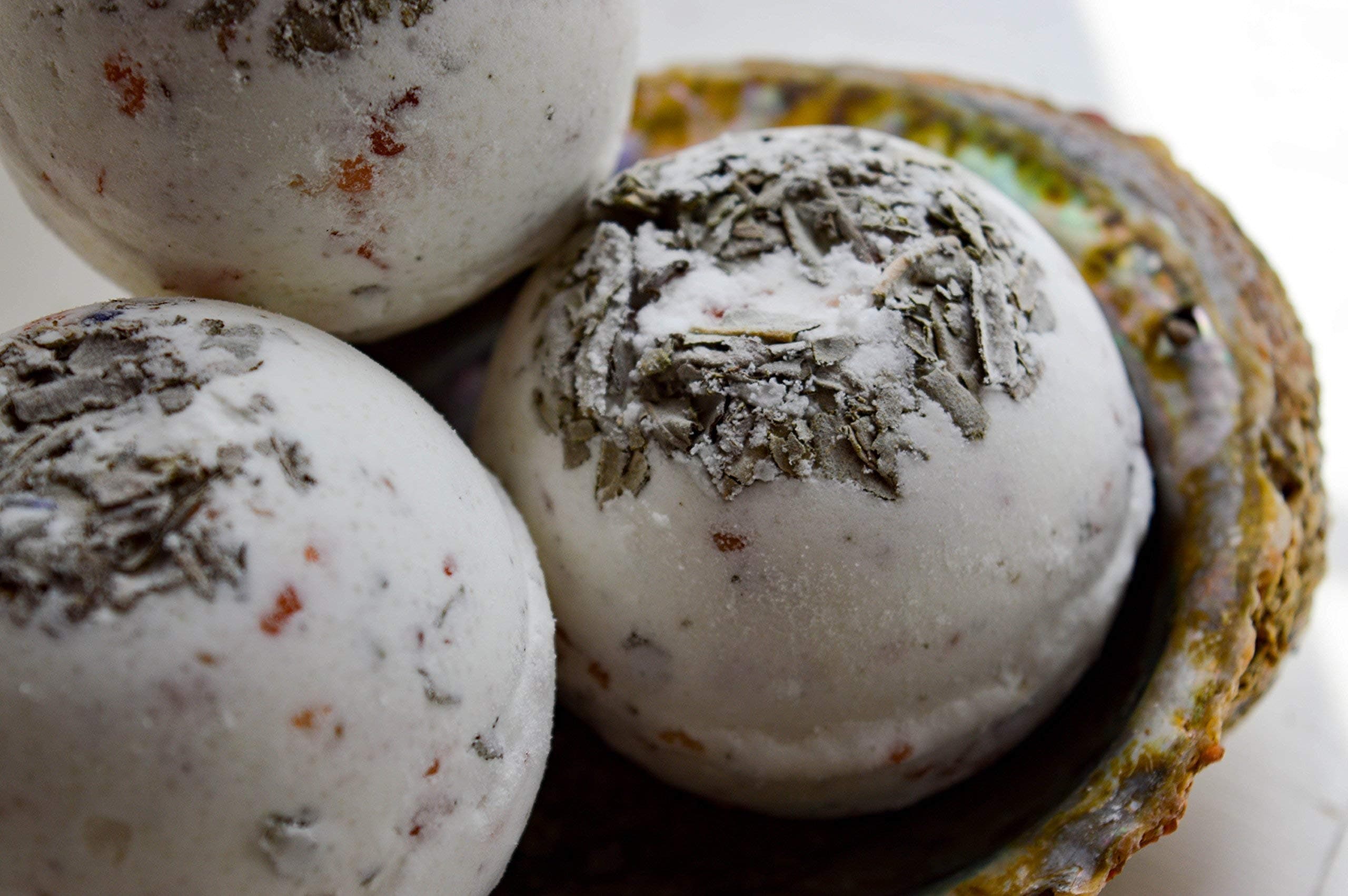 Smudge Bath Bomb - Large Organic Protection Bath Bomb - Spiritual Cleansing - Bath Ritual