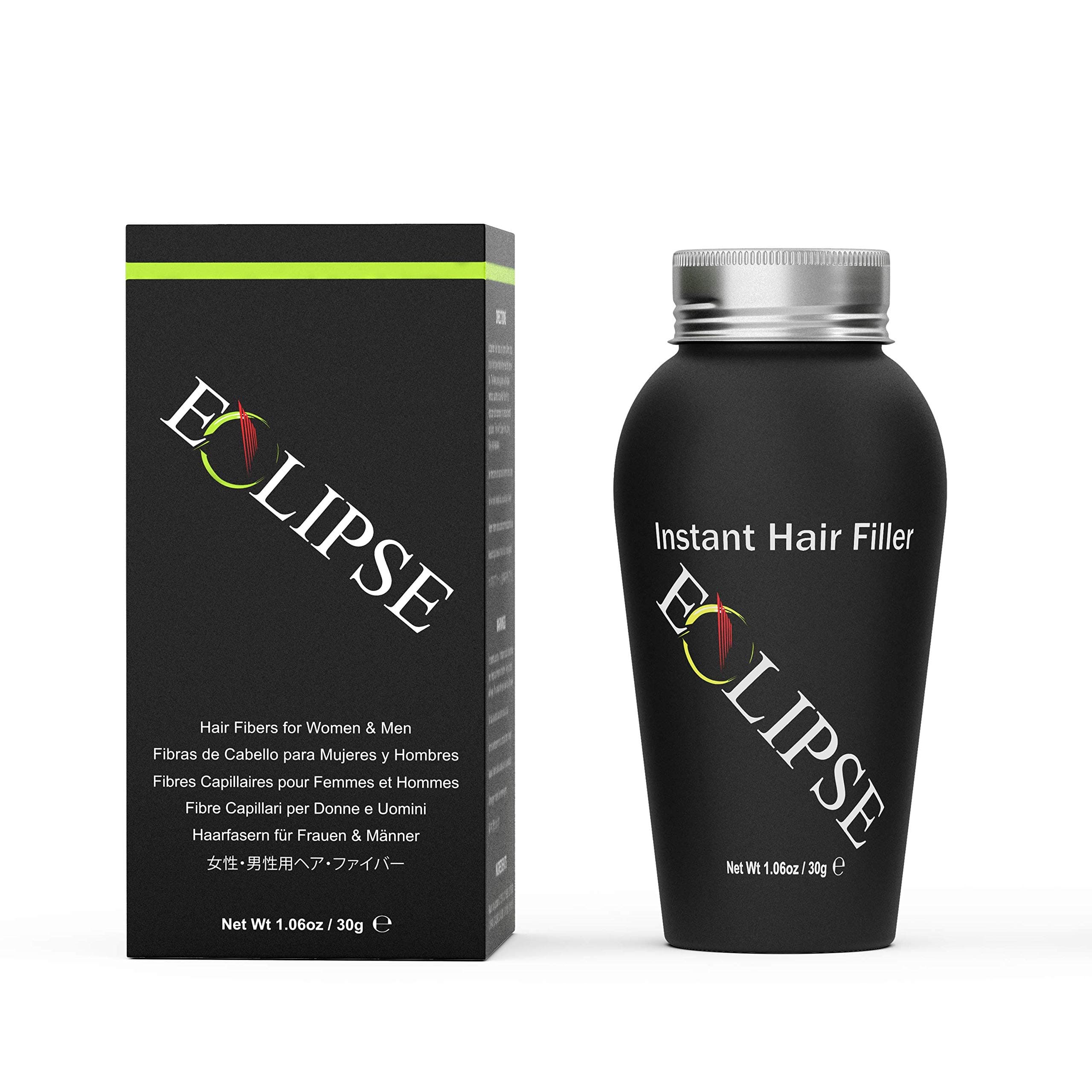 ECLIPSE Hair Fibres Dark Brown for Thinning Hair for Women & Men to Conceal Hair Loss in 15 Seconds - 100% Undetectable Hair Building Fibres, 30g