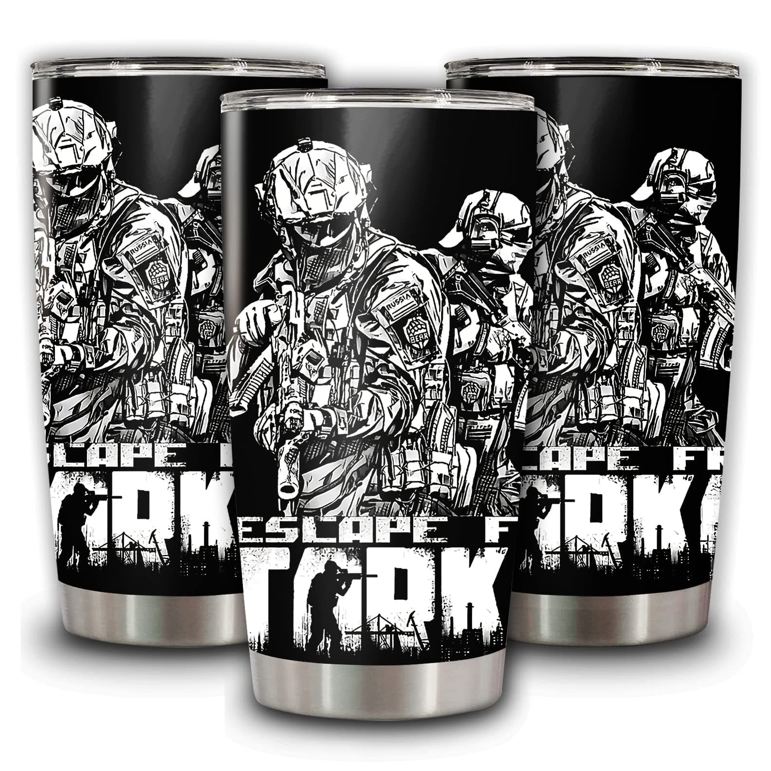 DOINB TIAN Insulated Tumbler Escape From Tarkov Stainless Steel Coffee Cup 20 Oz Vacuumvacuumtravel Mug