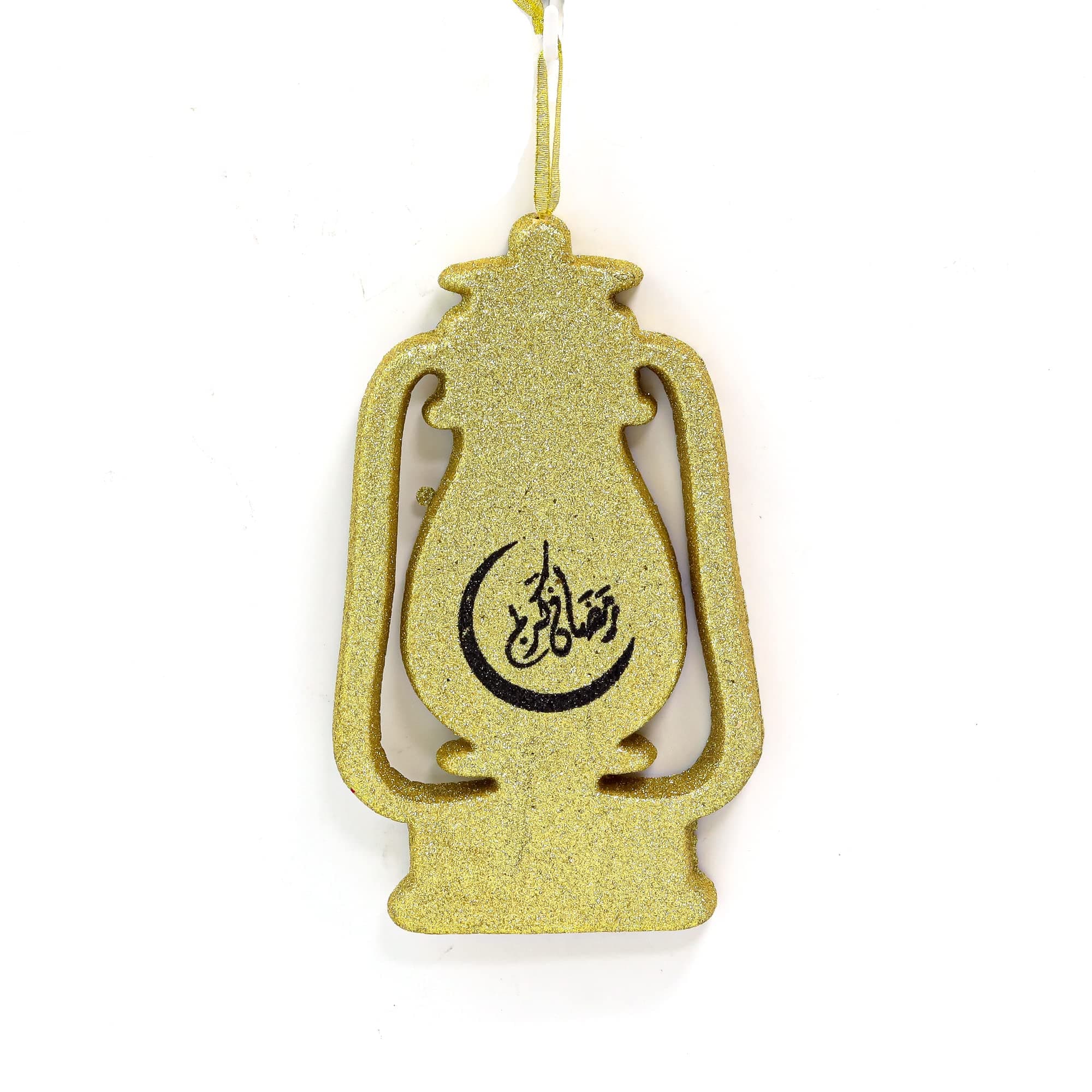 AKDC Thermocol Hanging Lanterns Ramadan Kareem Eid Mubarak Décor Ornaments Lantern Shape Pendant Decorative Muslim Gifts Crafts for Home Bedroom Living Room Office Decorations (SILVER - Large Size)