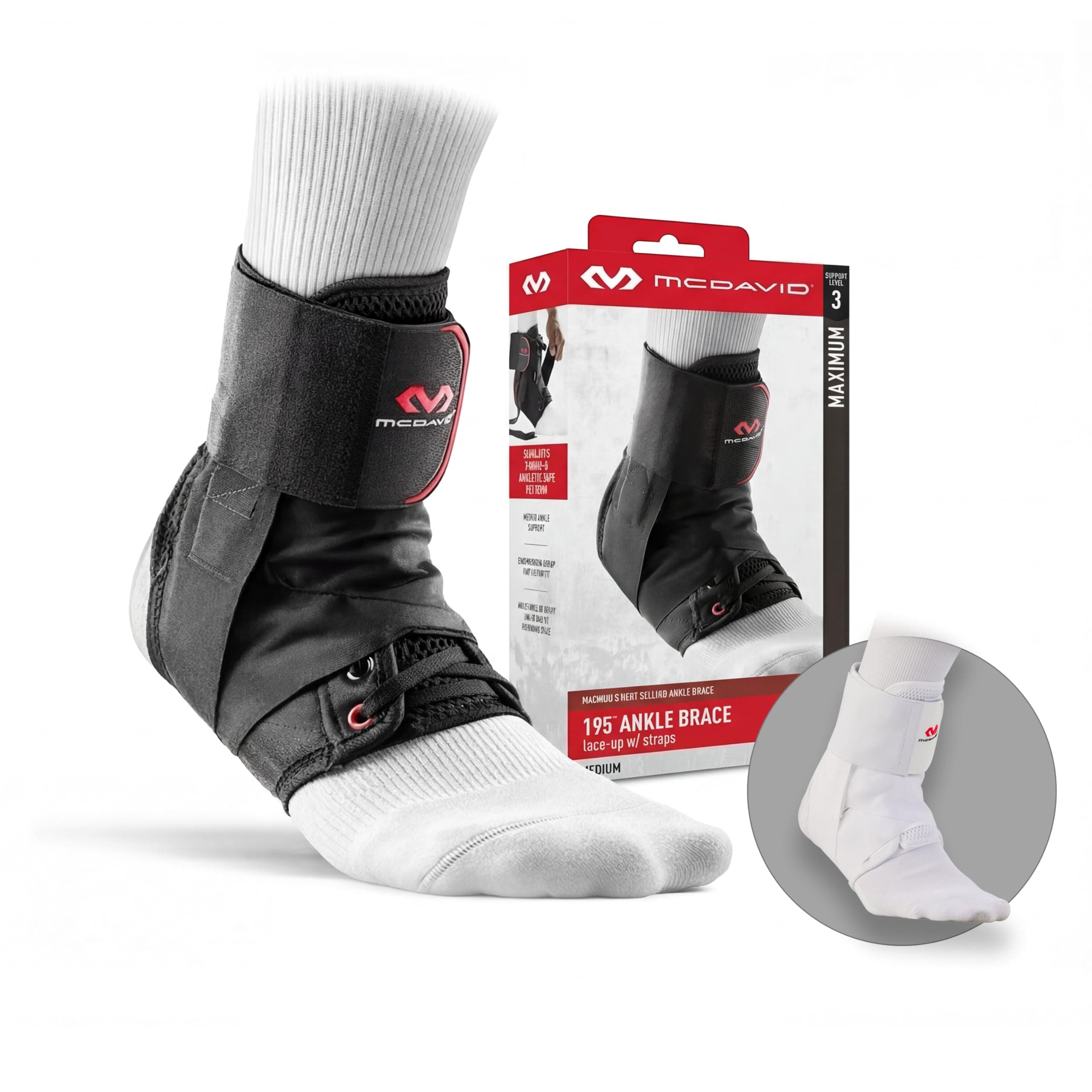 Ankle Brace Ultralight for Sprained Ankle, Figure 8 Ankle Braces, Lace up Ankle Brace, Ankle Braces for Men and Women, Ankle Support Brace and Stabilizer