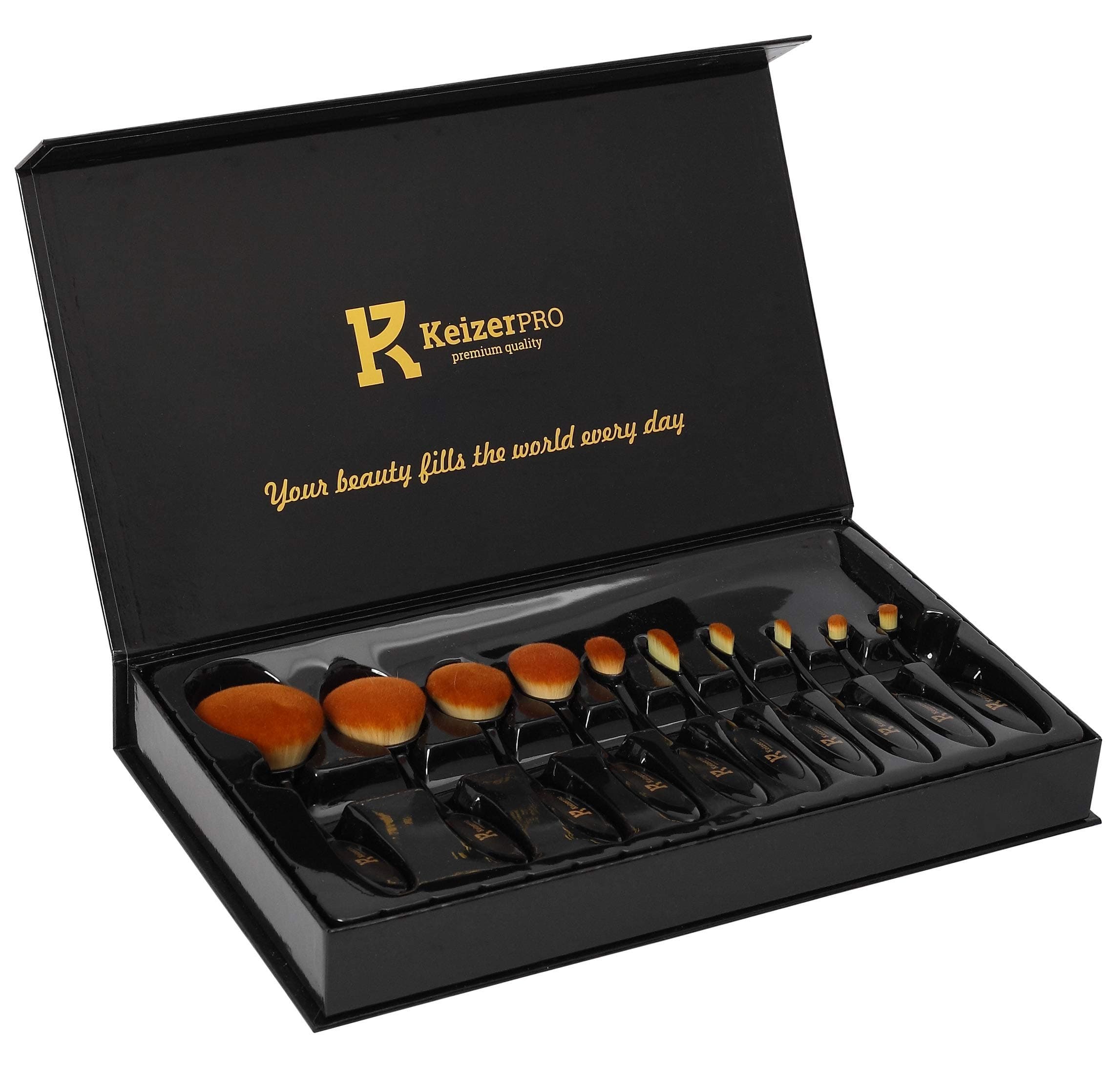 KeizerPro Premium Makeup Brush Set (10pcs)