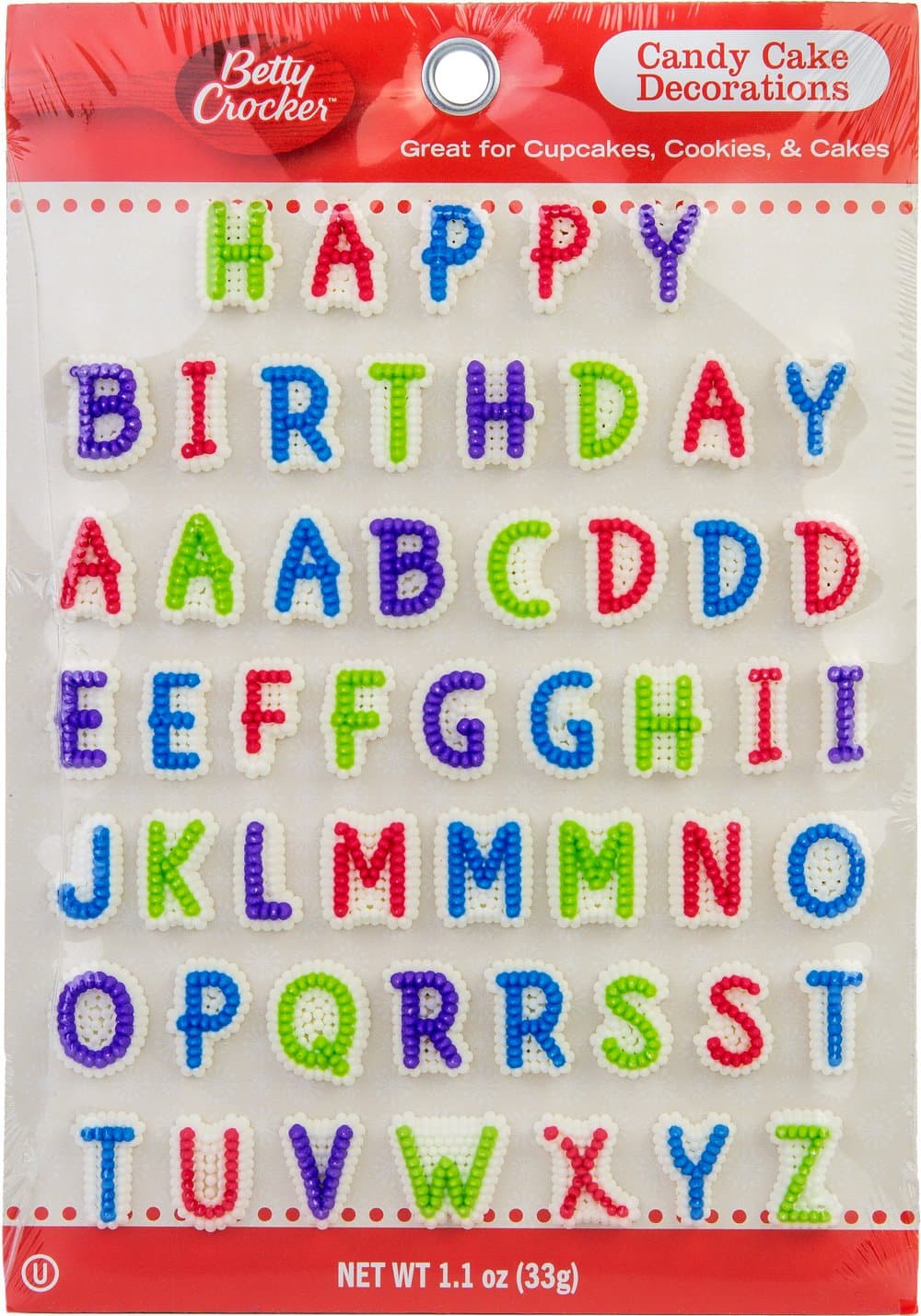 “Happy Birthday” Candy Cake Decorations