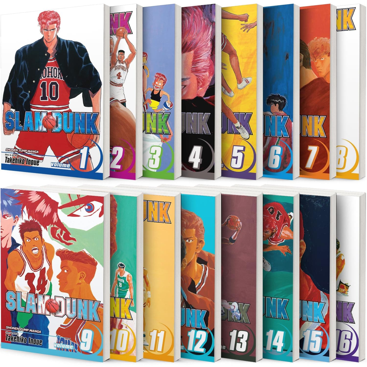 Slam Dunk Manga Set Vol. 1-16 by Takehiko Inoue