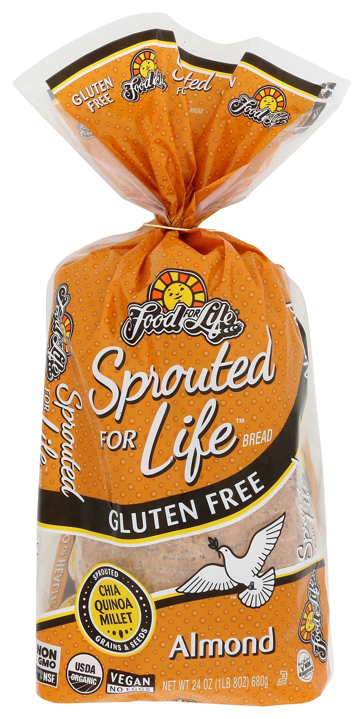 FOOD FOR LIFE Organic Sprouted Bread Almond, 24 OZ