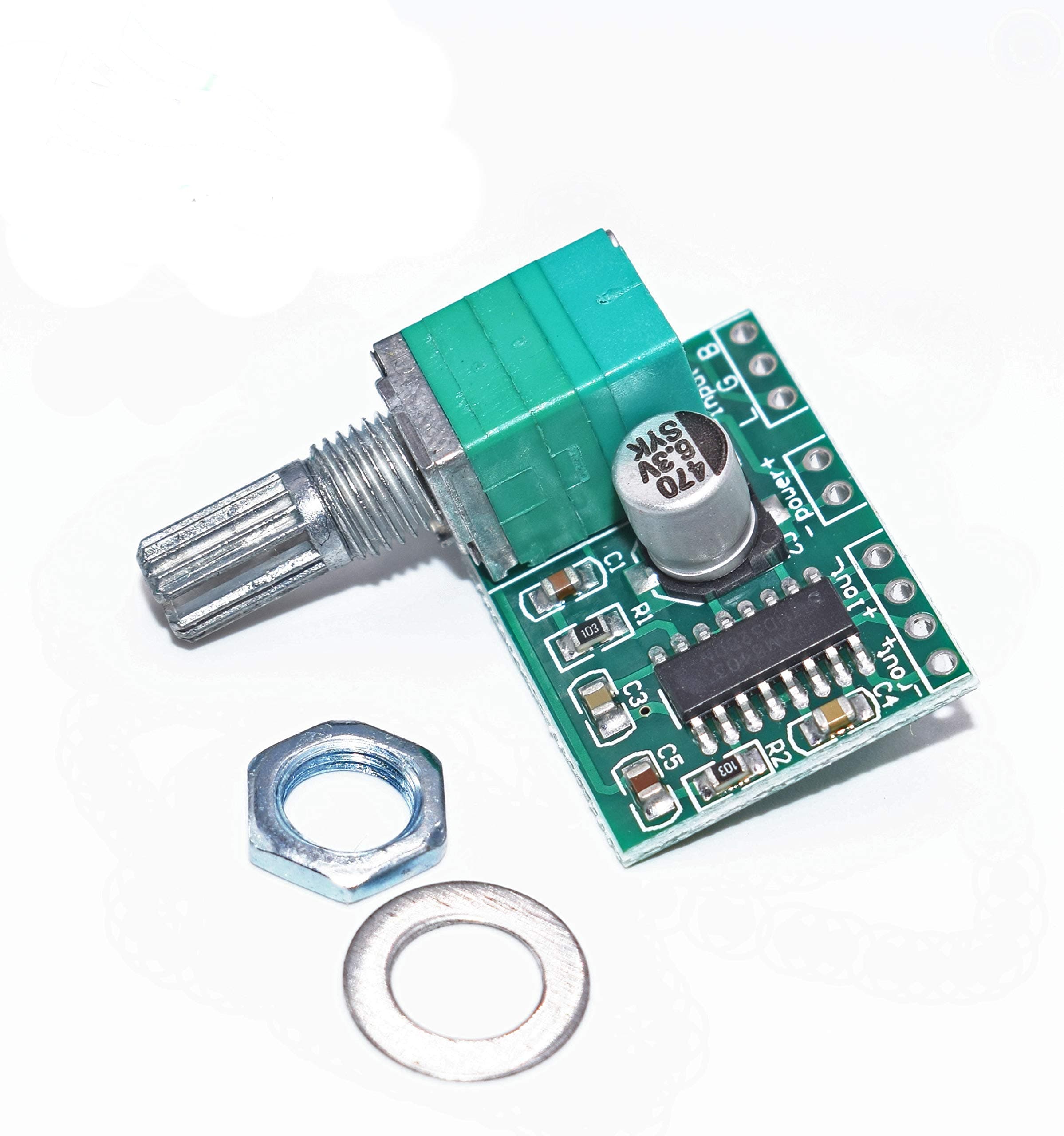 PAM8403 Mini 3W+3W DC 5V Audio Amplifier Handy Digital Power Amp Module Board Dual-Channel Stereo Amplifiers with Potentiometer