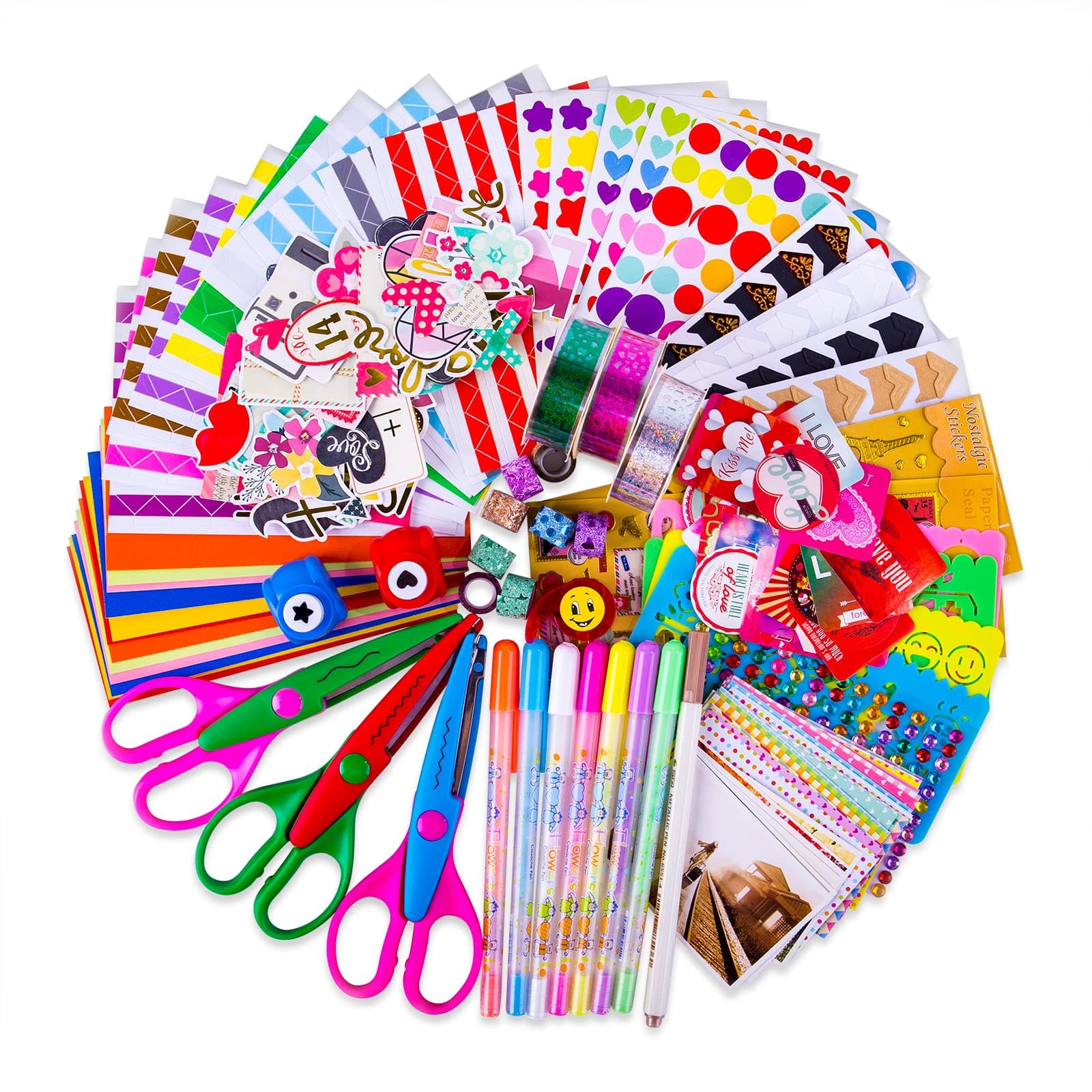 Scrapbook Supplies Kit Accessories multicolored