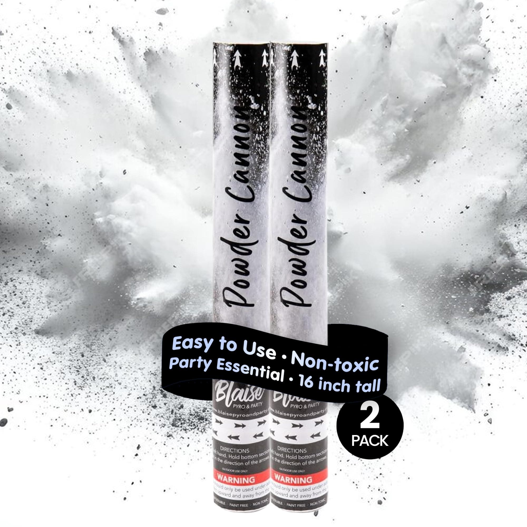 Blaise Pyro & Party Powder Poppers - Colorful Cannons for Birthdays, Weddings...